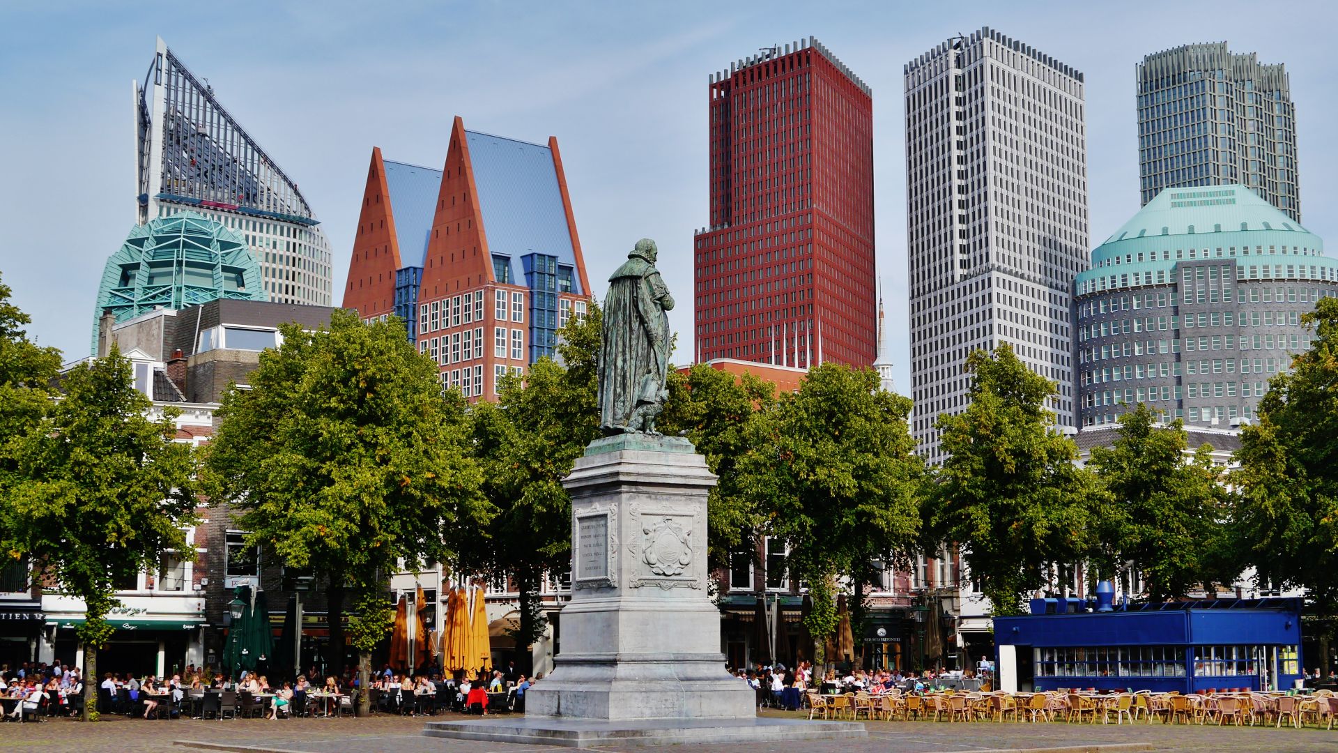 Skyscapers in/Skyline of The Hague, Province of South Holland, Netherlands