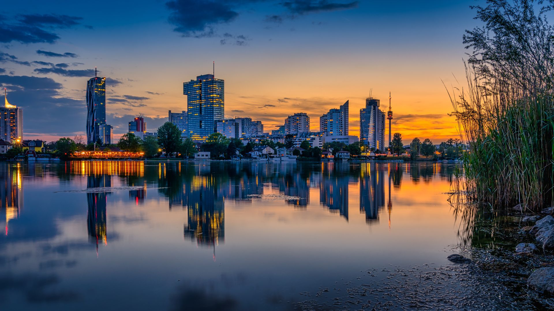 Vienna, Austria at sunset