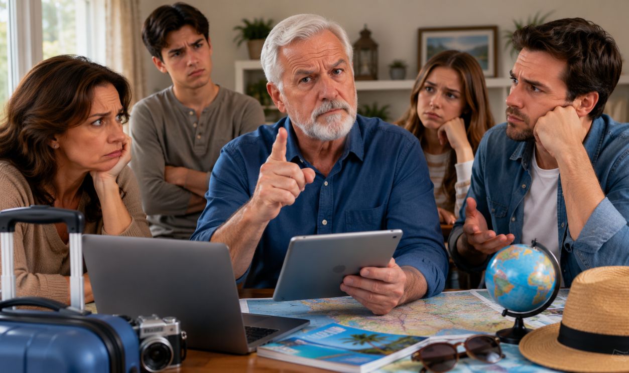 Family debate over vacation plans