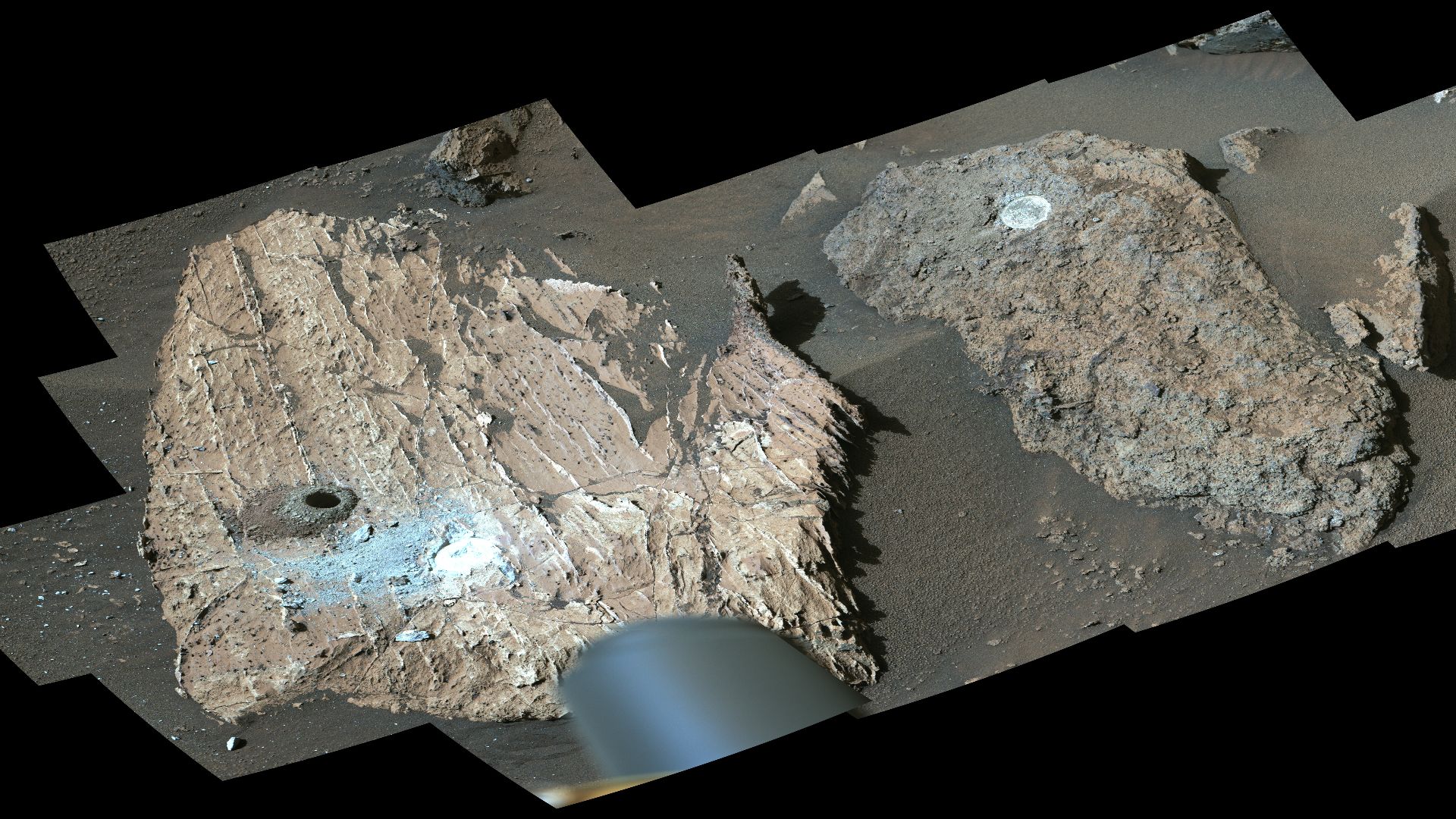 Perseverance's  Mastcam-Z Views the 'Cheyava Falls' Workspace