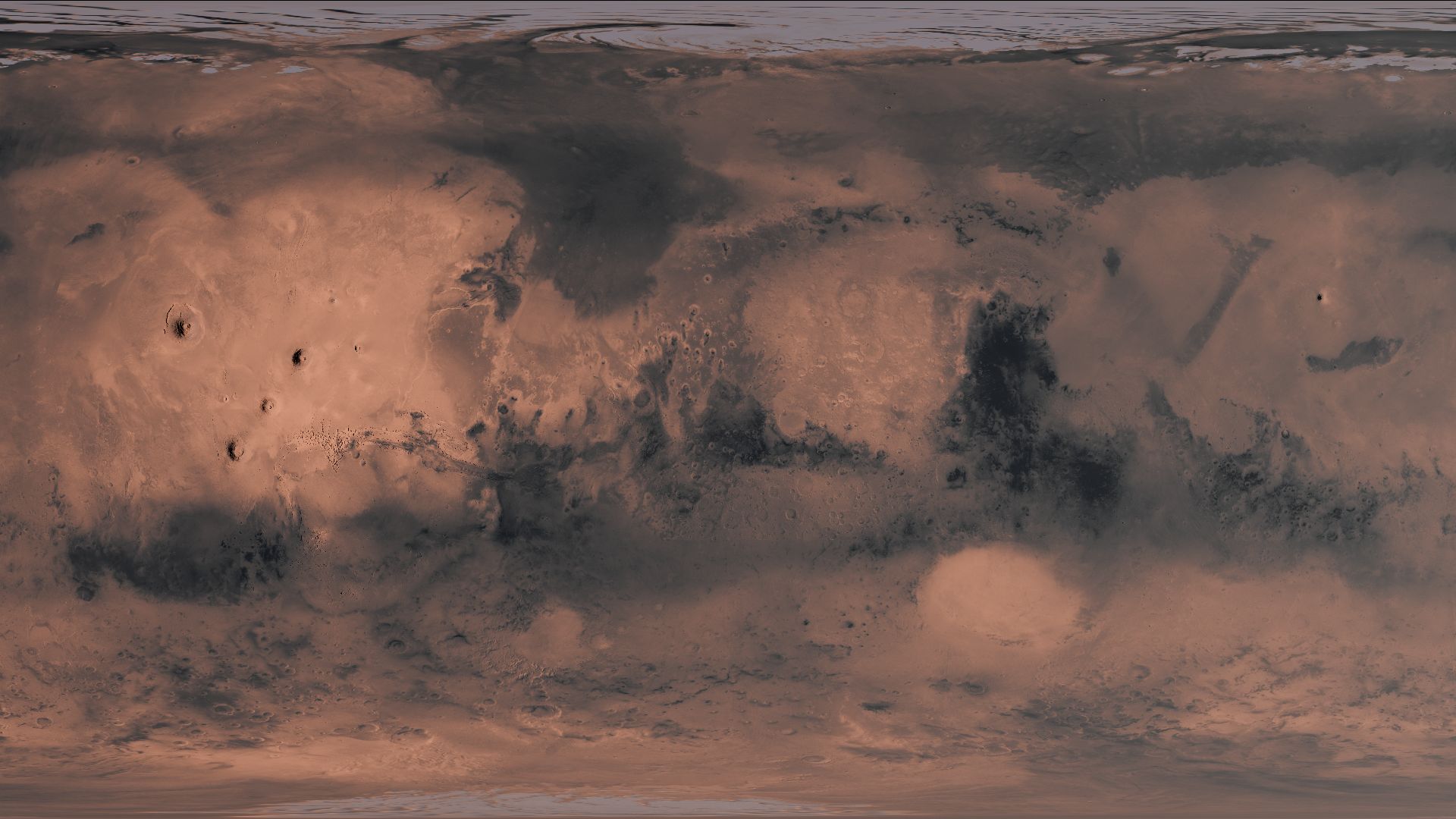 Mars surface map