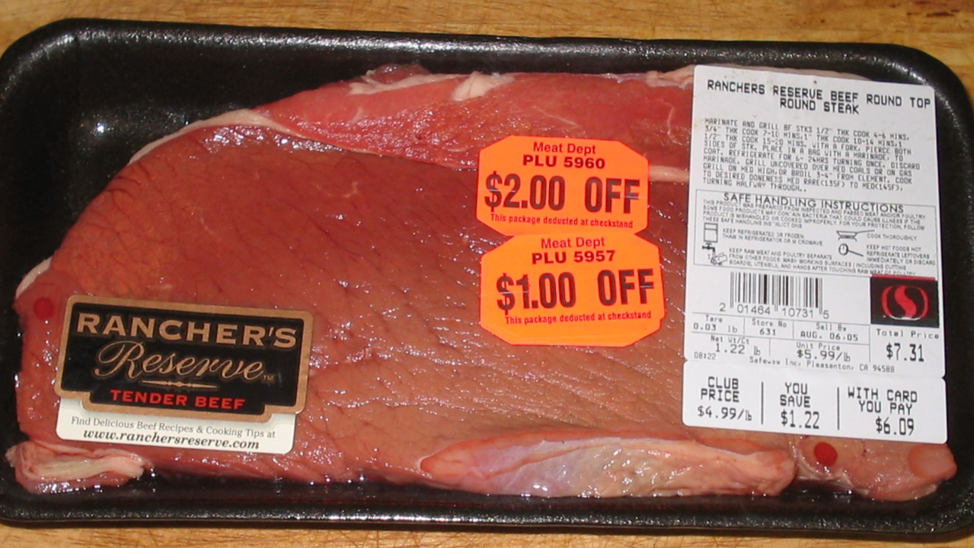 Bandeja de EPS para carne fresca