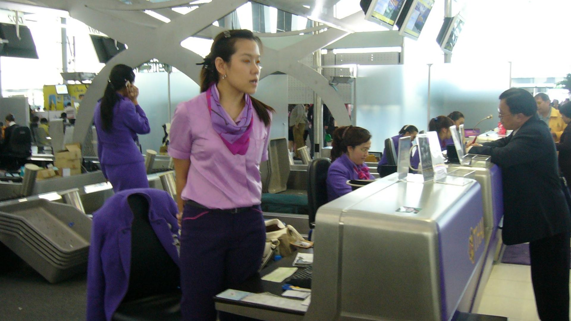 Thai Airways International Check-In-Counters at Suvarnabhumi International Airport, Thailand