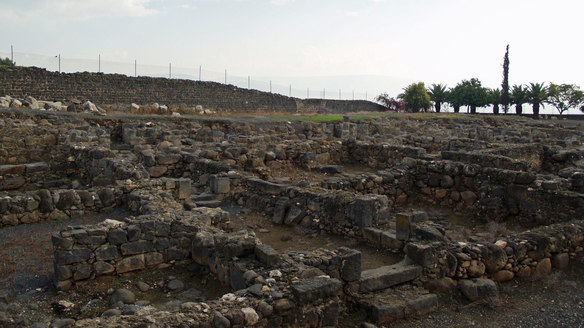 Ruins of houses in w:Capernaum.