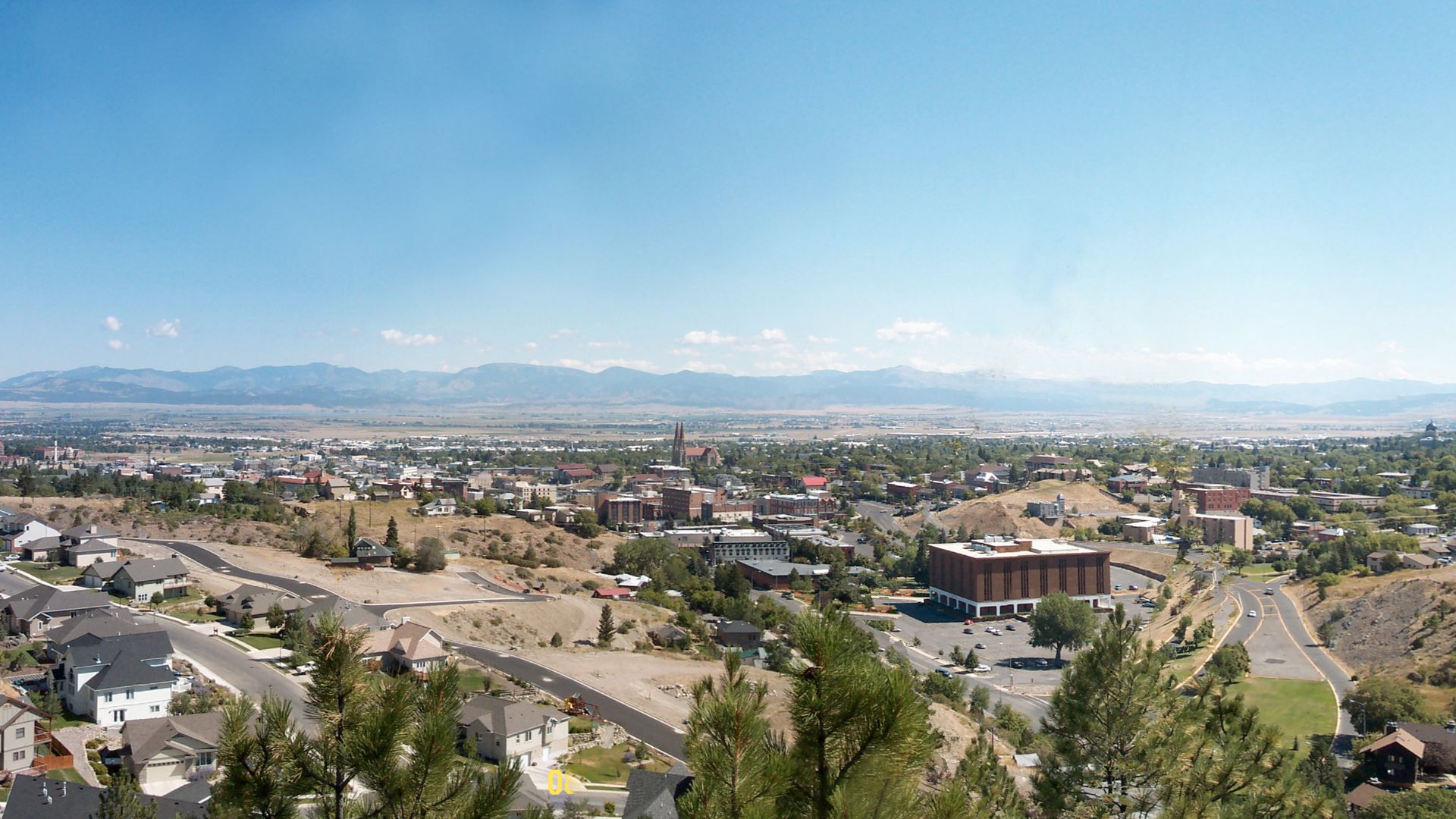 Photo of Helena, Montana with similar view to that in the 1870 photo, to show changes since then to 2006.