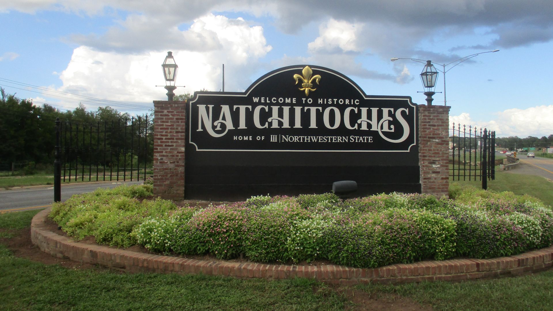 Welcome Sign to Natchitoches, Louisiana