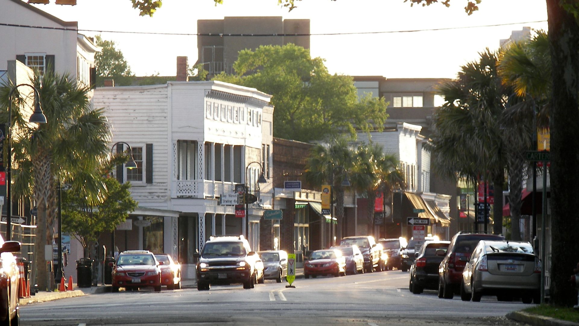 Bay Street, Beaufort, South Carolina, United States.