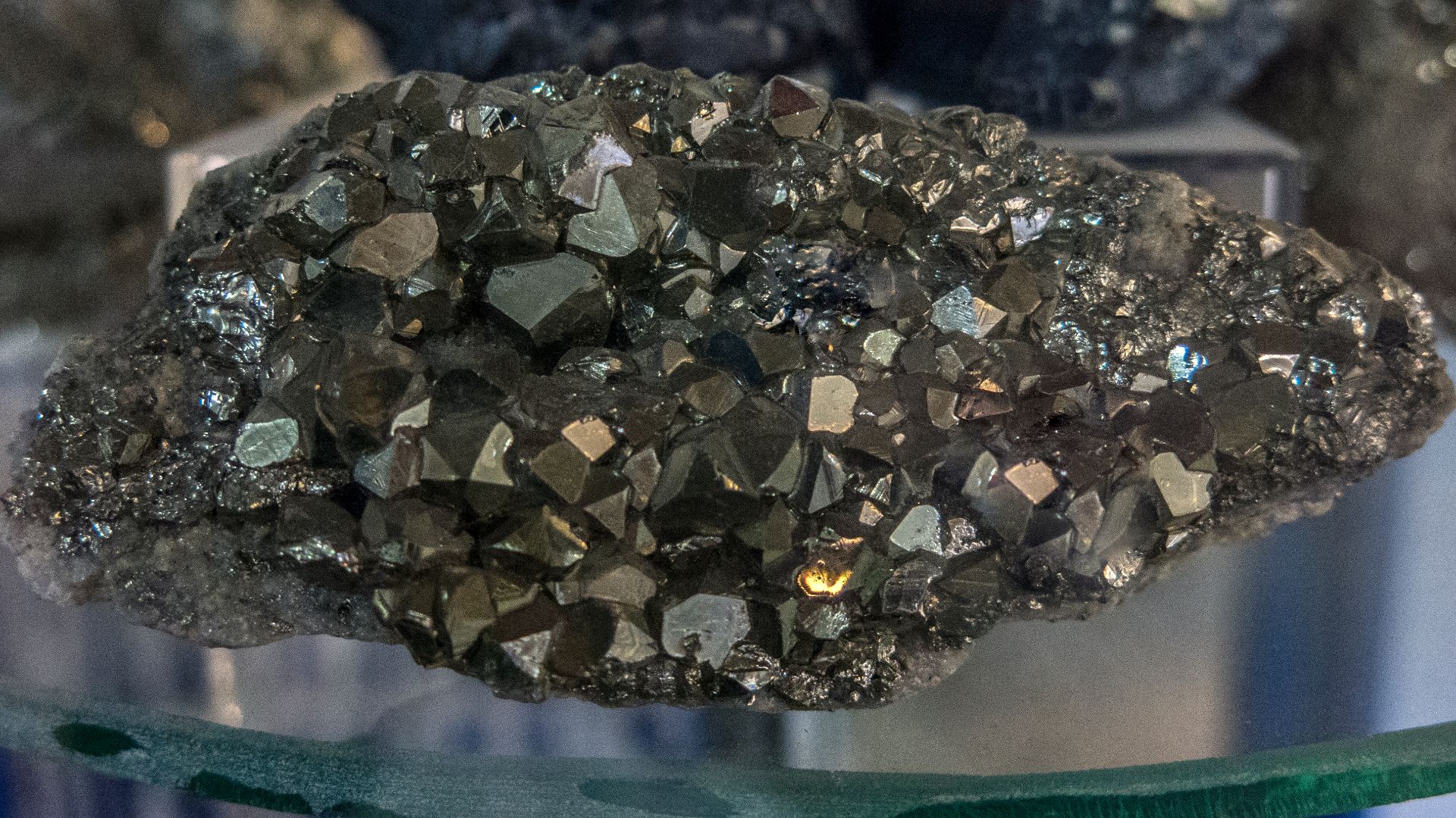The mineral pyrite, or iron pyrite, also known as fool's gold, is an iron sulfide with the chemical formula FeS2. Pyrite is considered the most common of the sulfide minerals.