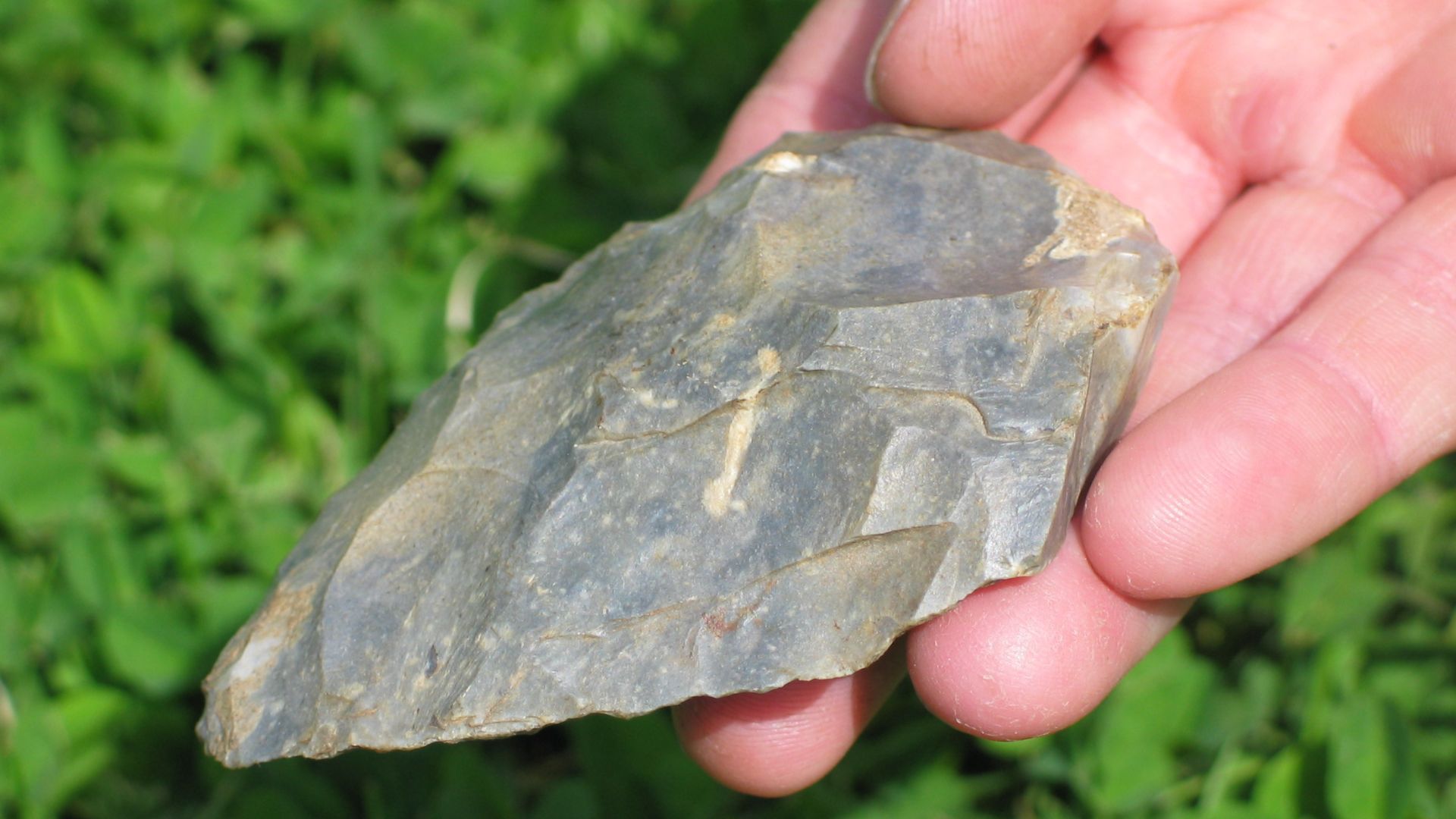 A biface found in Dordogne, France.
