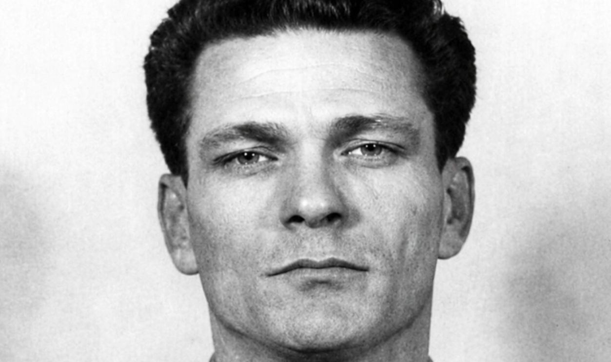 Frank Morris mugshot from Alcatraz.
