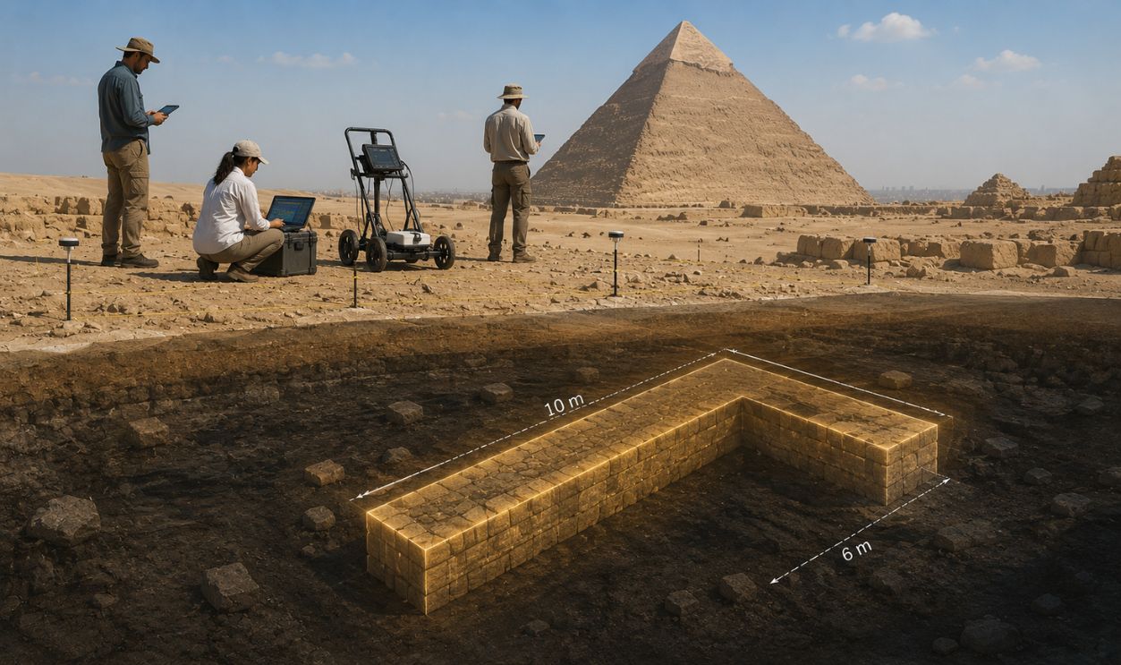 Archaeological survey at Giza Plateau