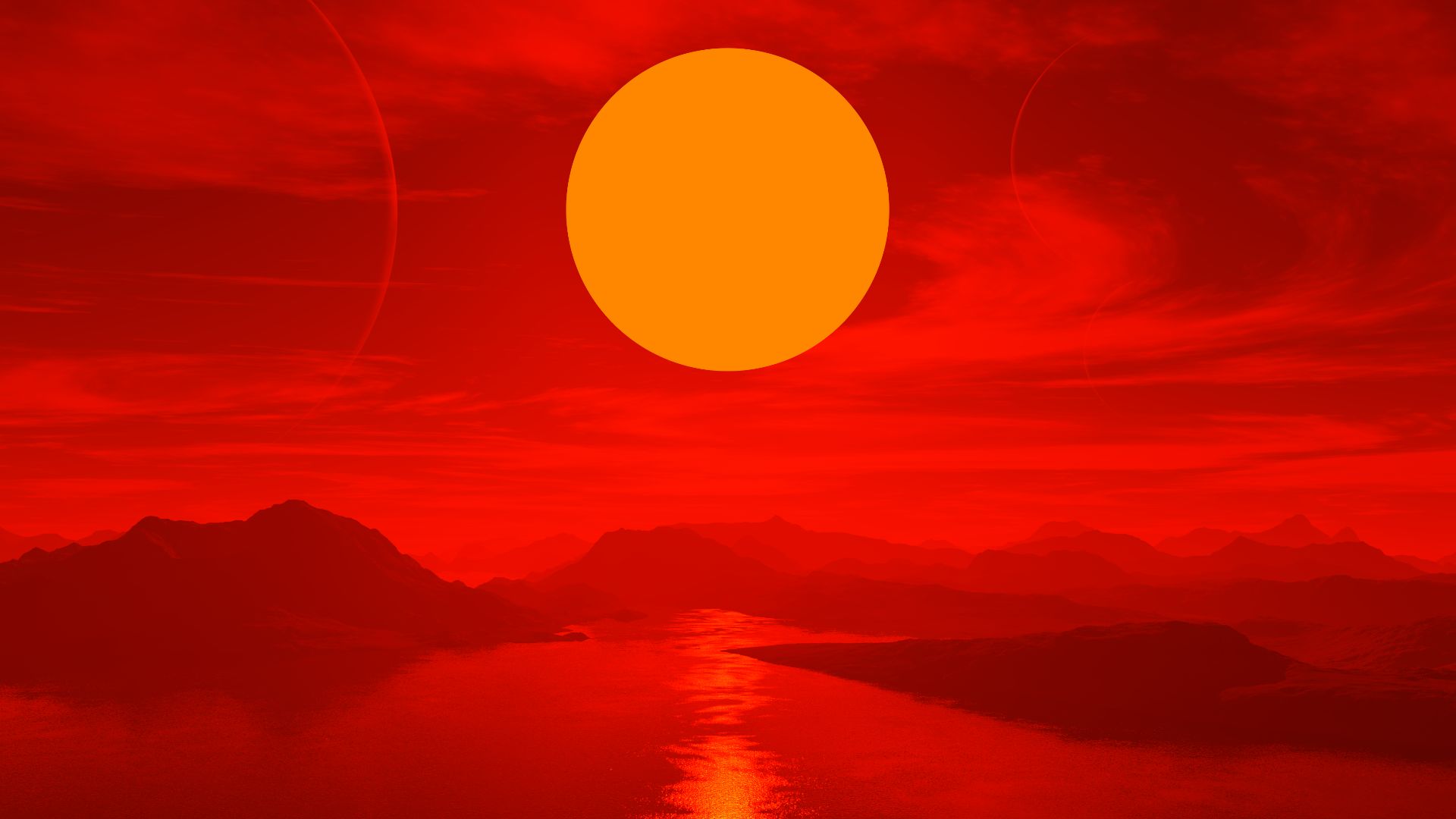 Artist's impression of Wolf 1061 c system. Not artificial intelligence work.Used data/sources for creation of this file: 1.
