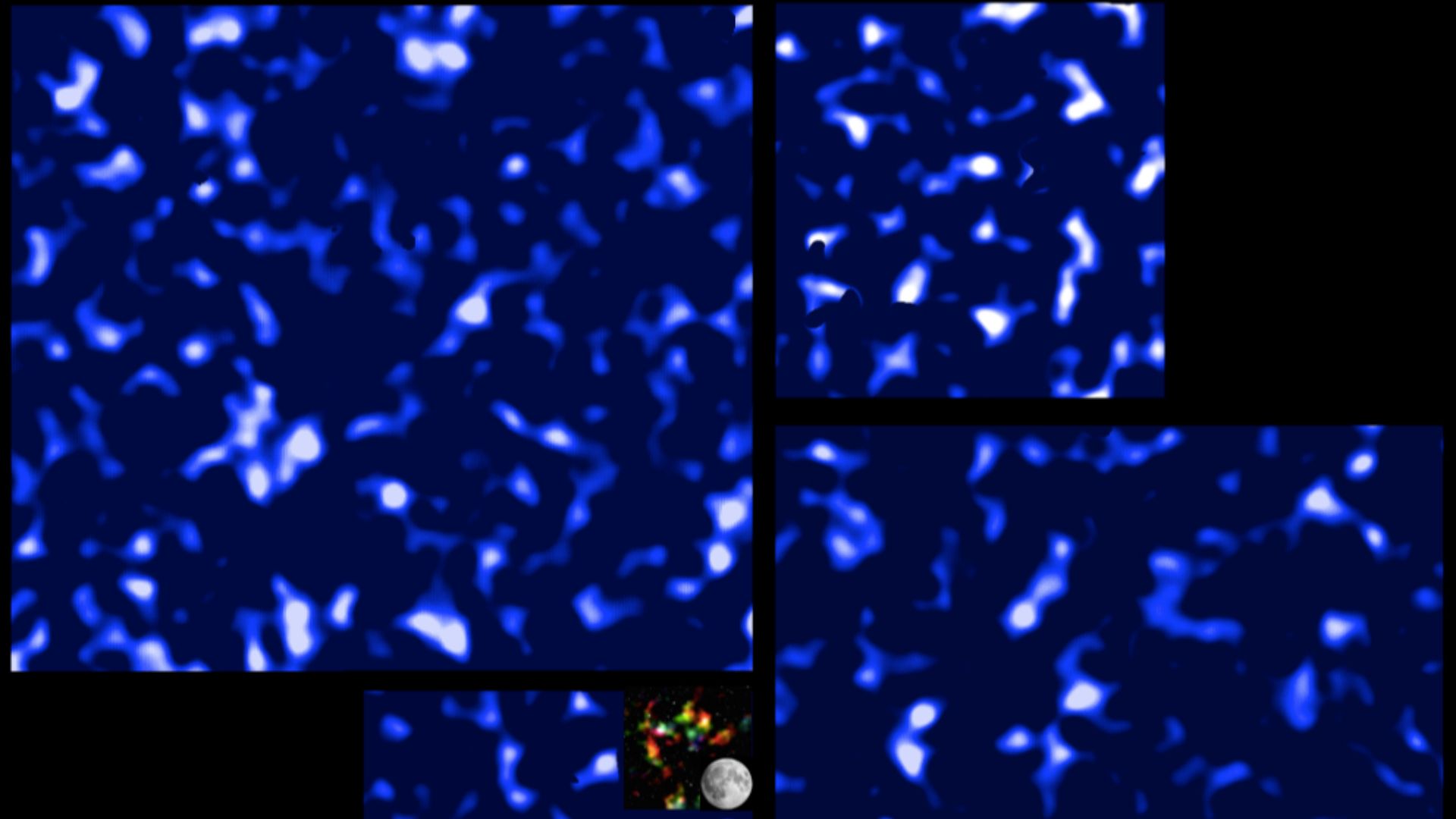 Dark matter map from 2012 by Canada-France-Hawaii Telescope Lensing Survey