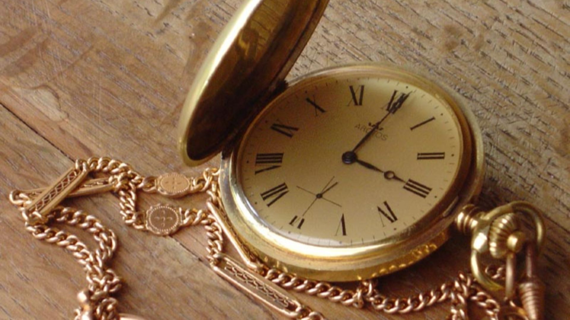 Pocket watch, savonette-type.