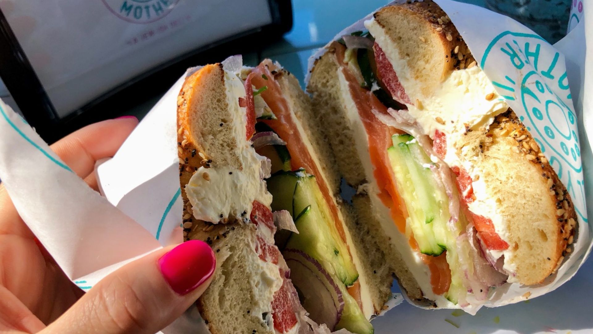 @callyourmotherdeli ―not truly NY-style, but pretty d*mn f*cking good anyway, and the oat milk ? Totally clutch ☕️