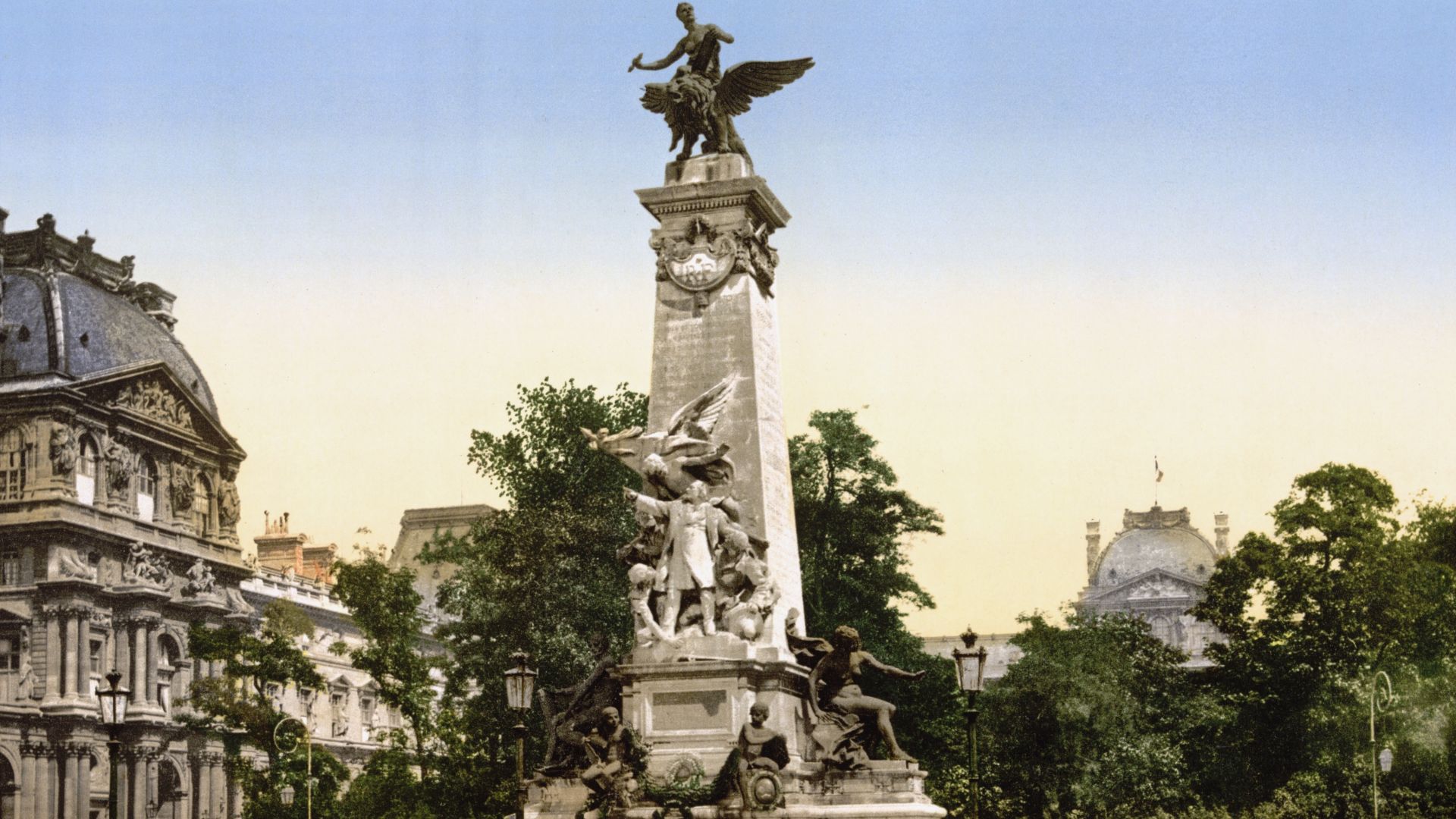 Gambetta's monument, Paris, France.