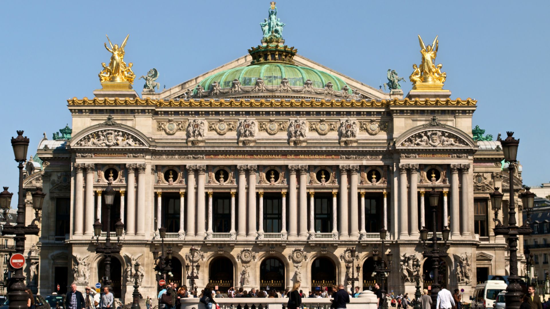 Paris Opera full frontal architecture, May 2009