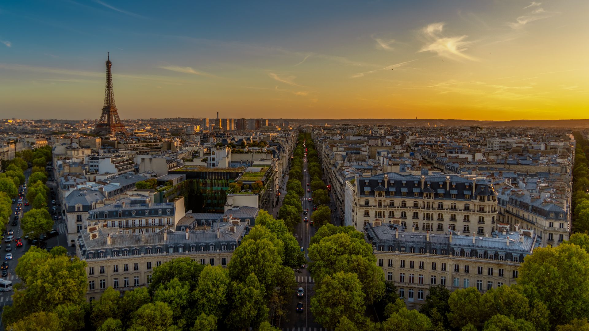 Paris from the Arc de Triomphe