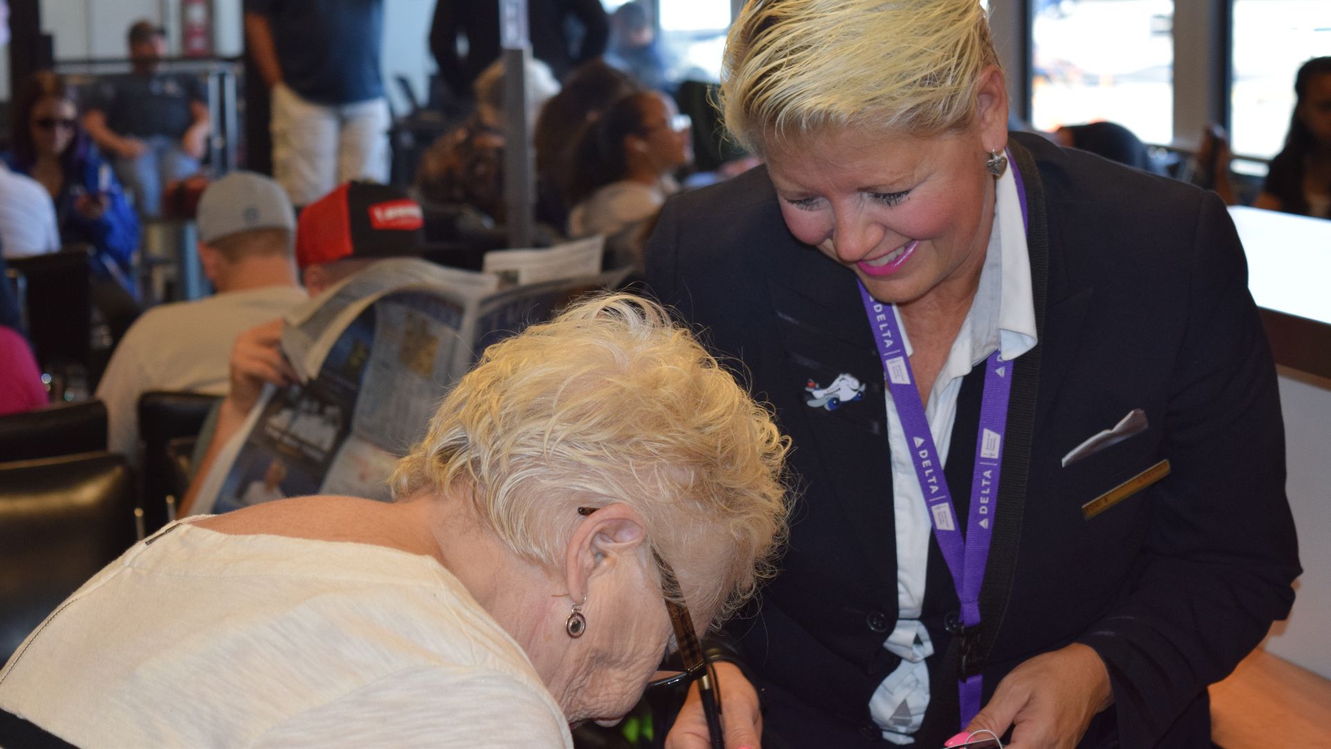By Wednesday, more than 200 employees will have provided more than 600 volunteer hours at the airport, helping with everything from guiding customers through the check-in process to way-finding in the concourses.