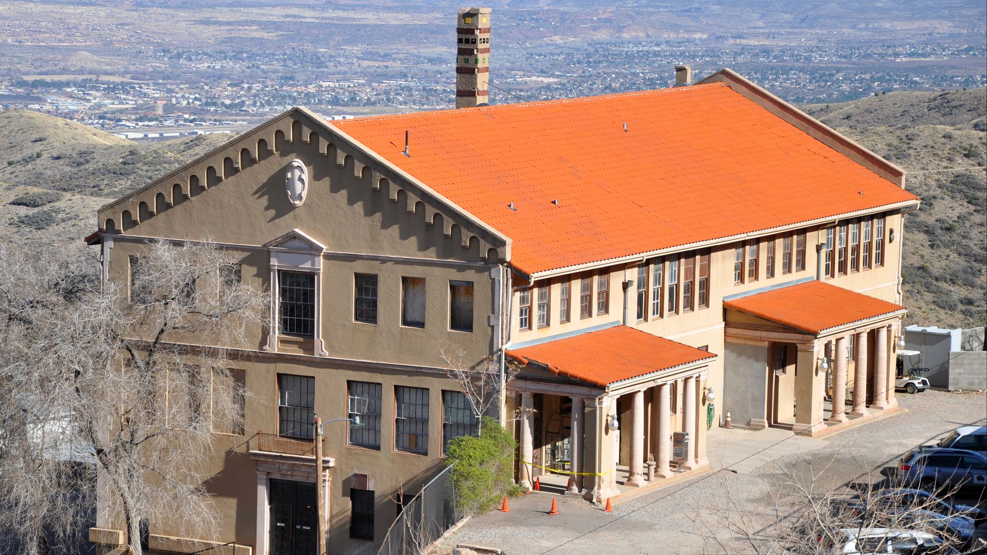 Civic Building in Jerome in the U.S. state of Arizona. According to the Jerome, Arizona, Tourguide published by the Haven United Methodist Church in Jerome, the Civic Building was originally the Clark Street Elementary School, which closed in the early 19