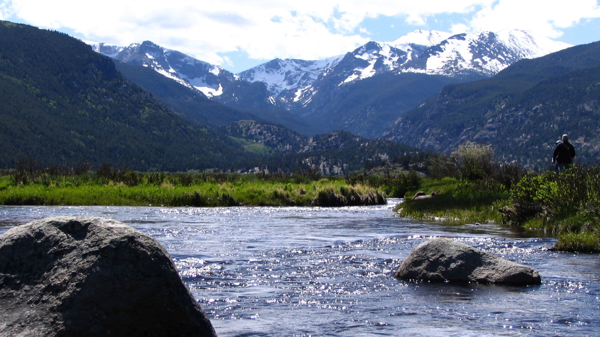 Photo taken while driving through the Rocky Mountain National Park