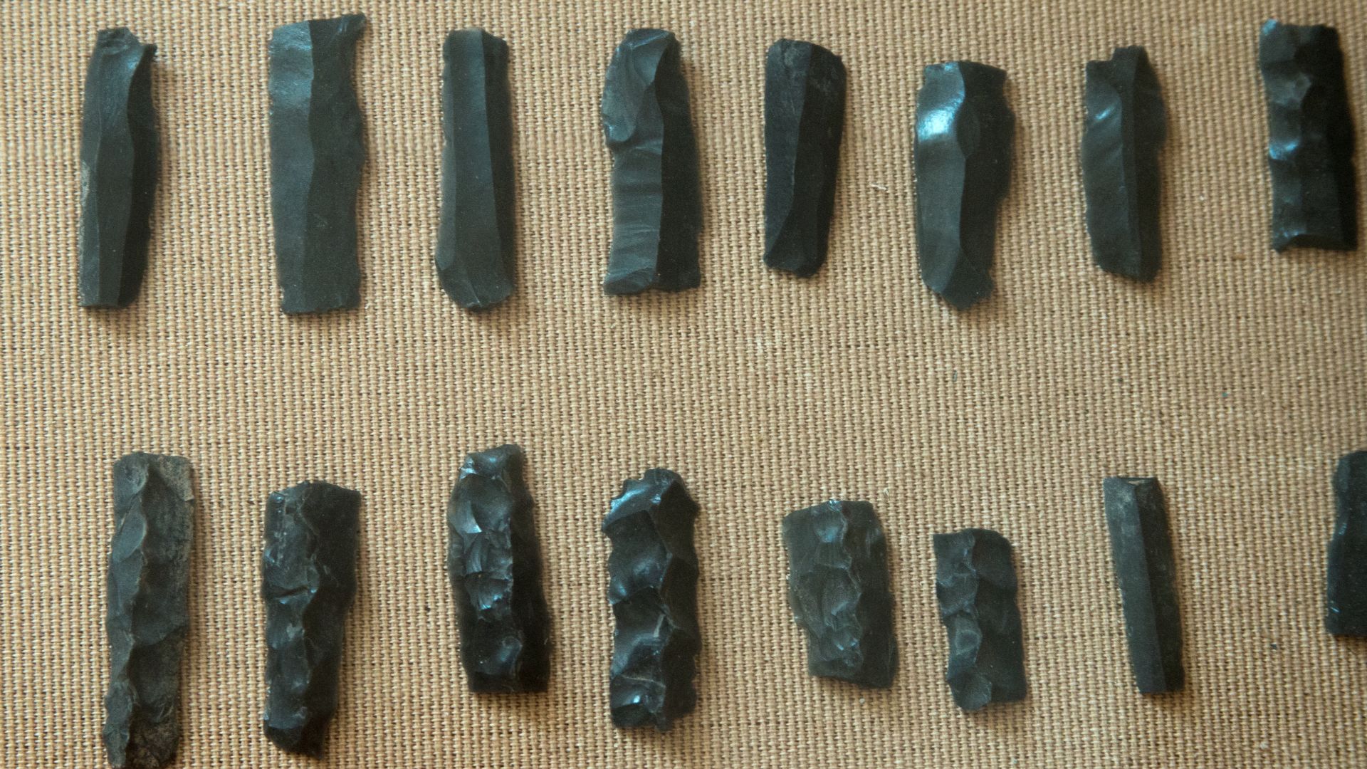 Obsidian of Milos. Archaeological Museum of Milos.