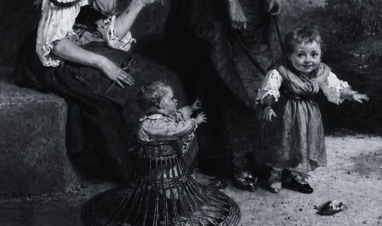 Roman woman and children