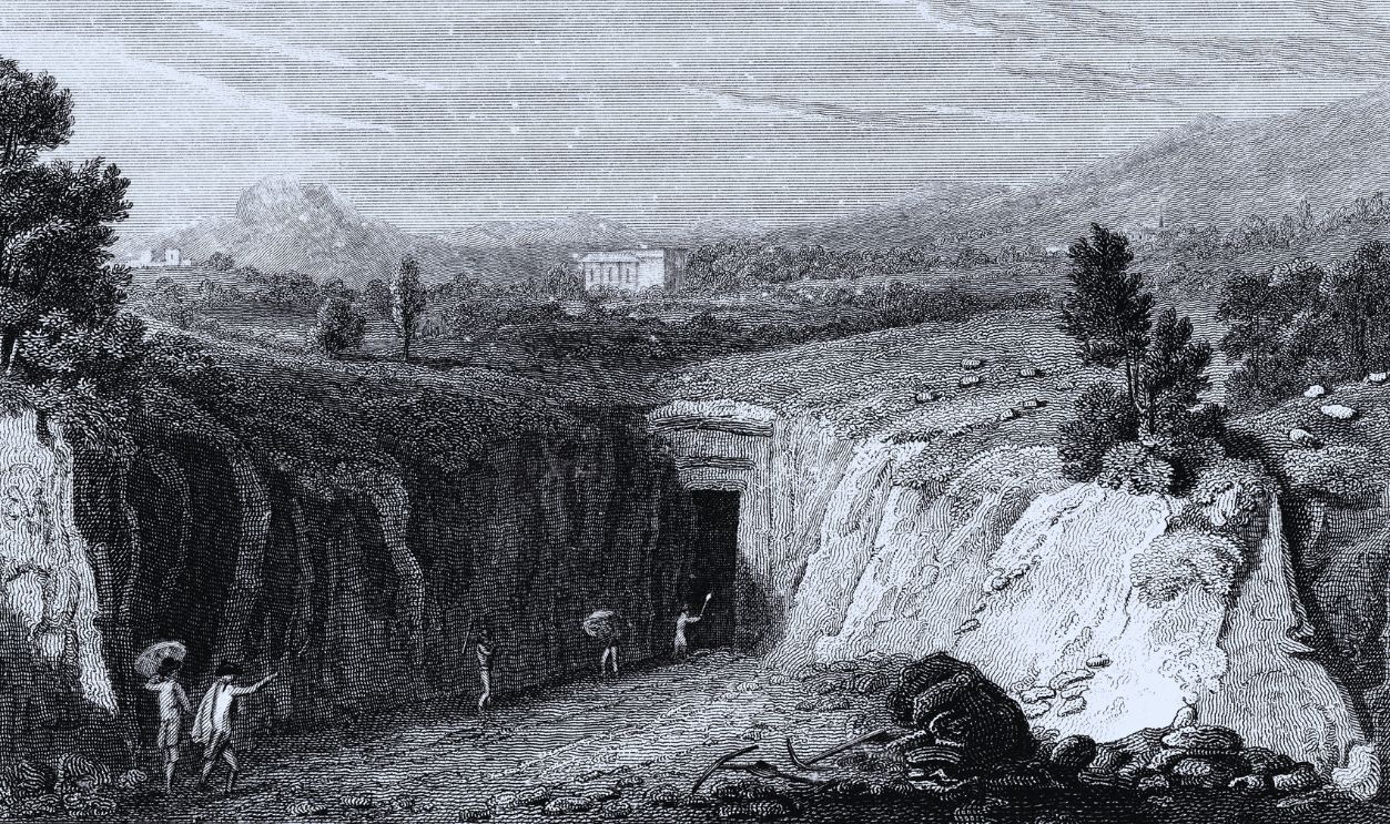 Gettyimages - 463920489, Excavation leading to the remains of the Roman town of Herculaneum, Italy, 1815.