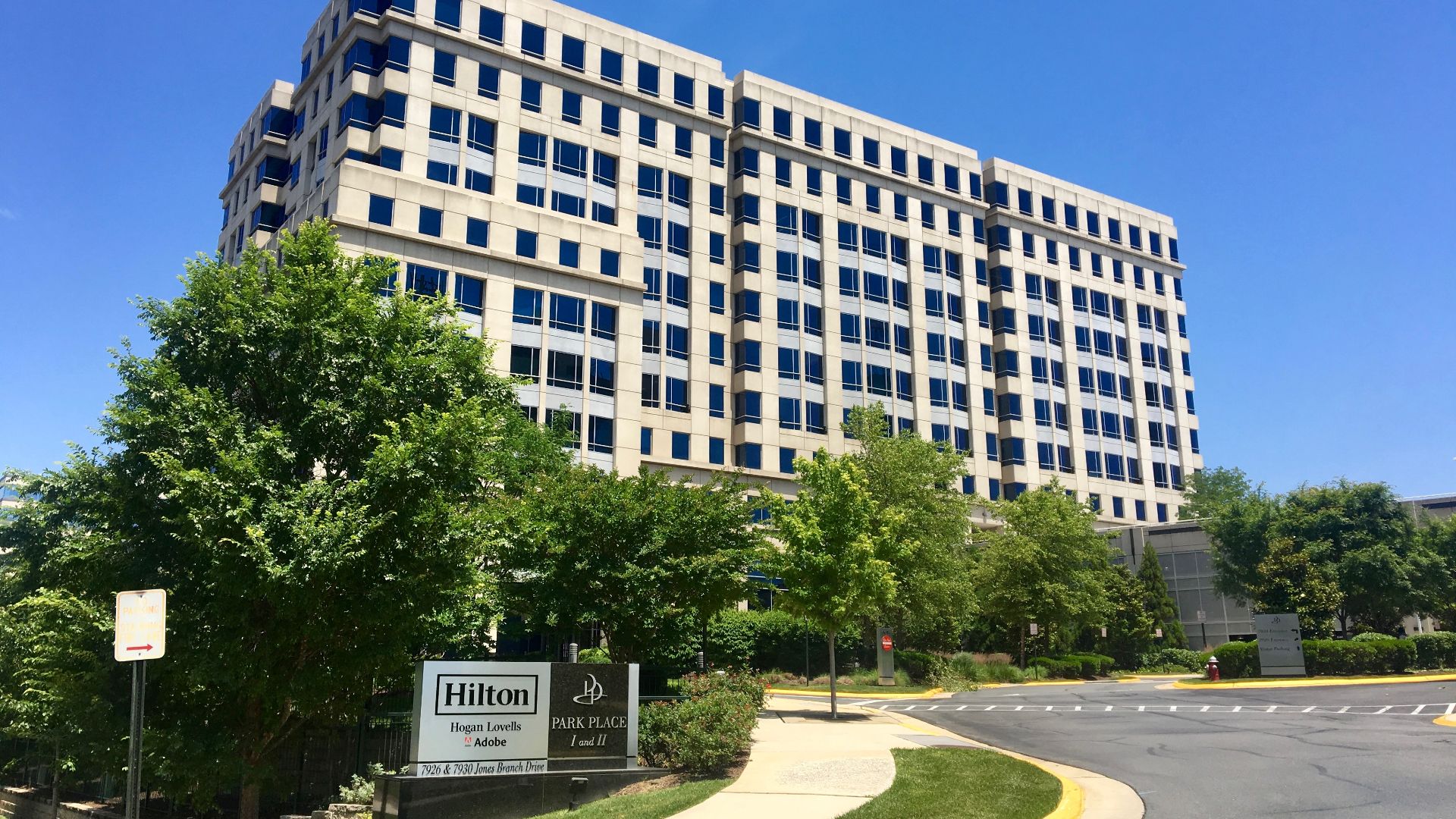 Hilton Worldwide headquarters Park Place II, number 7930 James Branch Drive, Tysons Corner, Fairfax County, Virginia, United States of America.