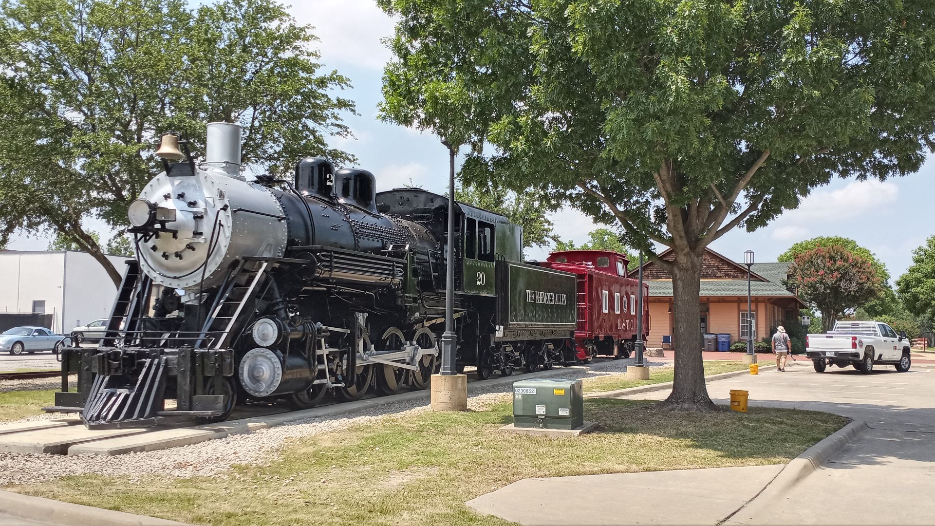 Picture of steam locomotive engine at Allen Heritage Center
