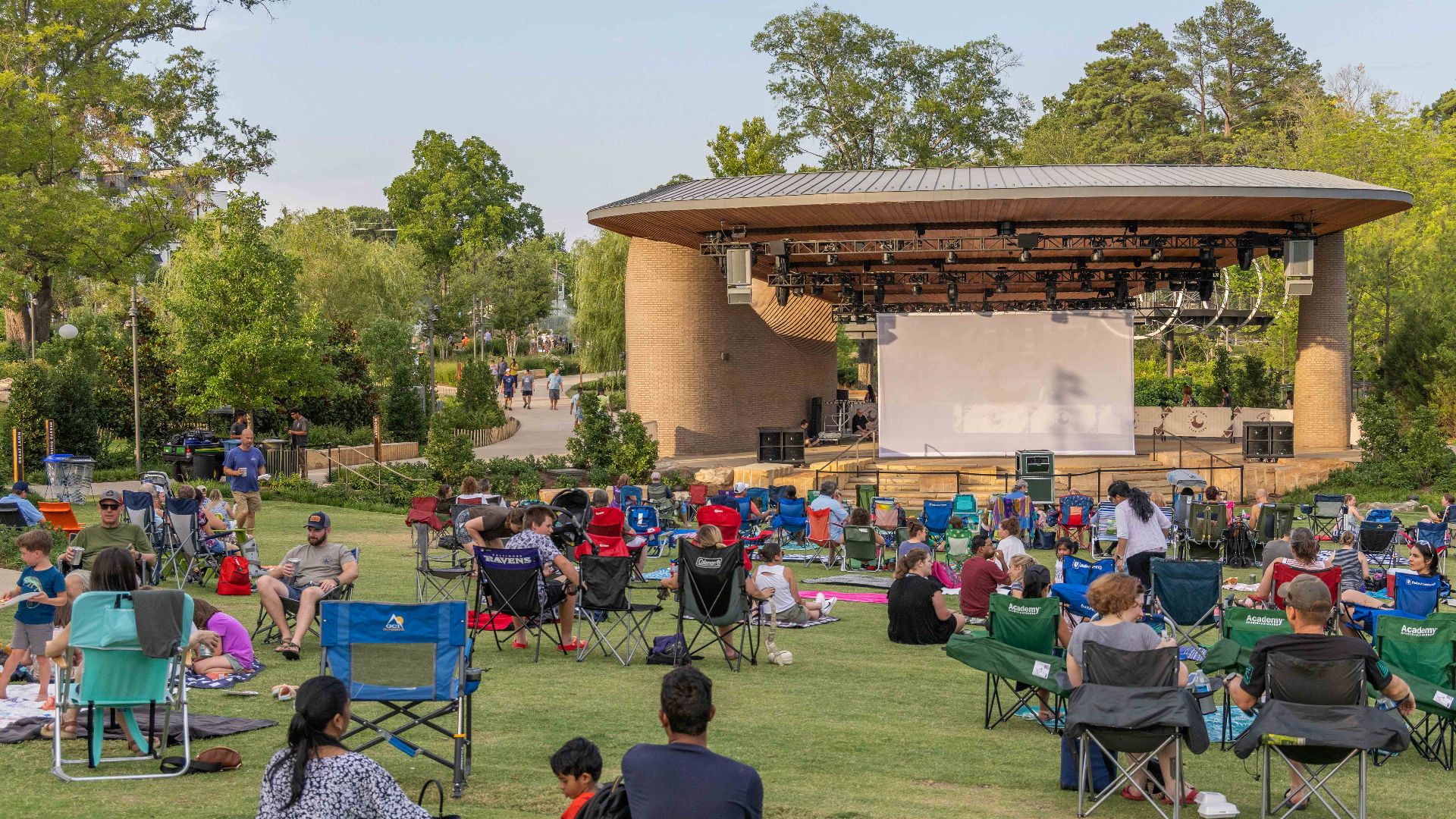 Movie Night at the Downtown Cary Park in Cary, NC