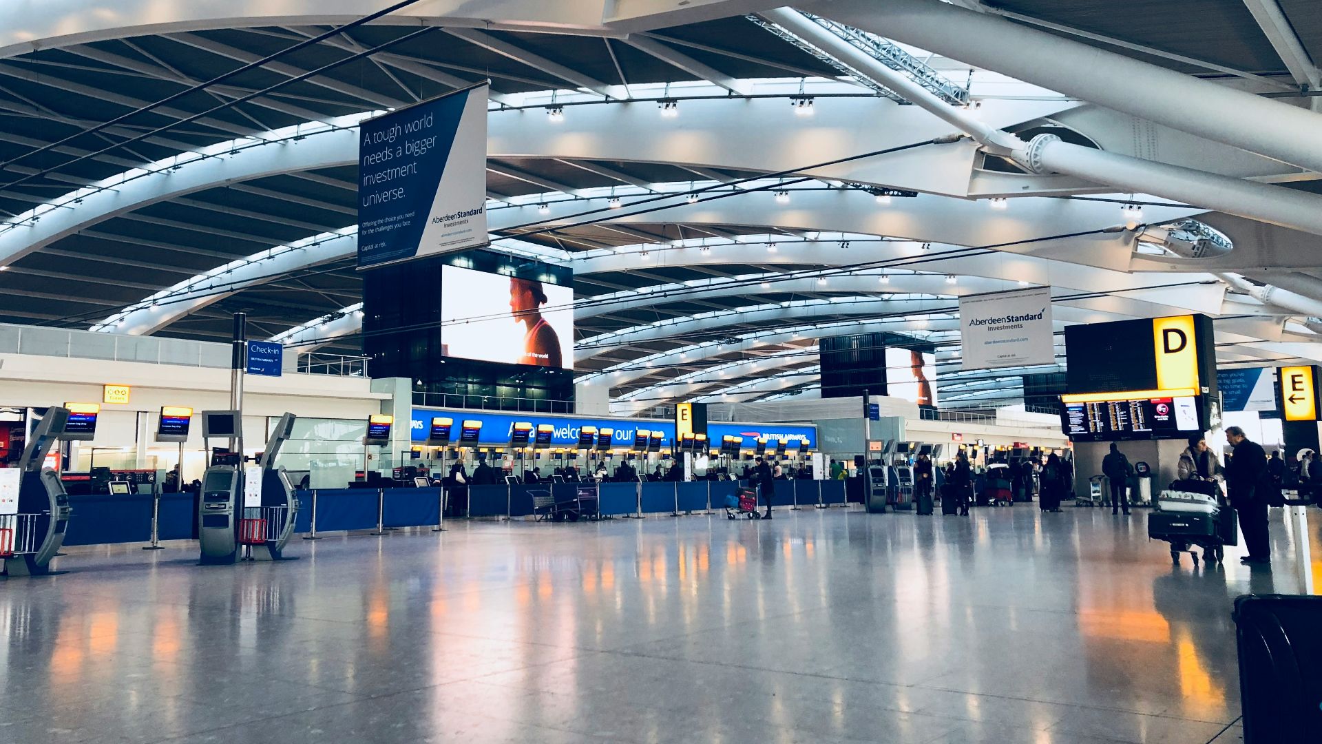 photo of departure area