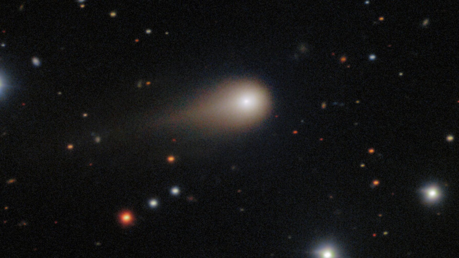 A deep image of interstellar Comet 3I/ATLAS captured by the Gemini Multi-Object Spectrograph (GMOS) on Gemini South at Cerro Pachón in Chile, one half of the International Gemini Observatory, partly funded by the U.S. National Science Foundation (NSF) and