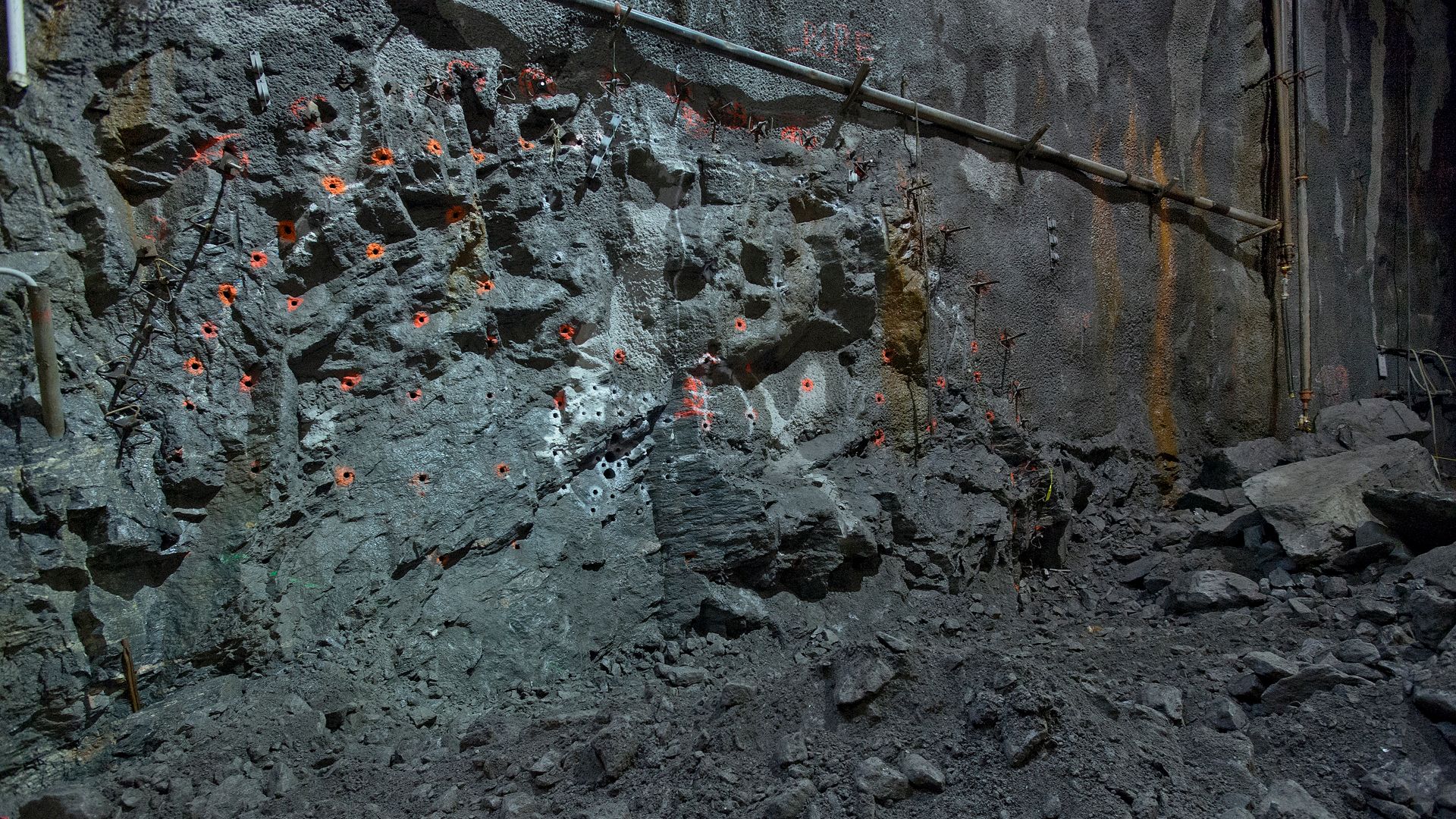 Excavation work on the cavern that will house the Second Avenue Subway's 86th Street Station continues as of February 23, 2013.

Photo: Metropolitan Transportation Authority / Patrick Cashin.