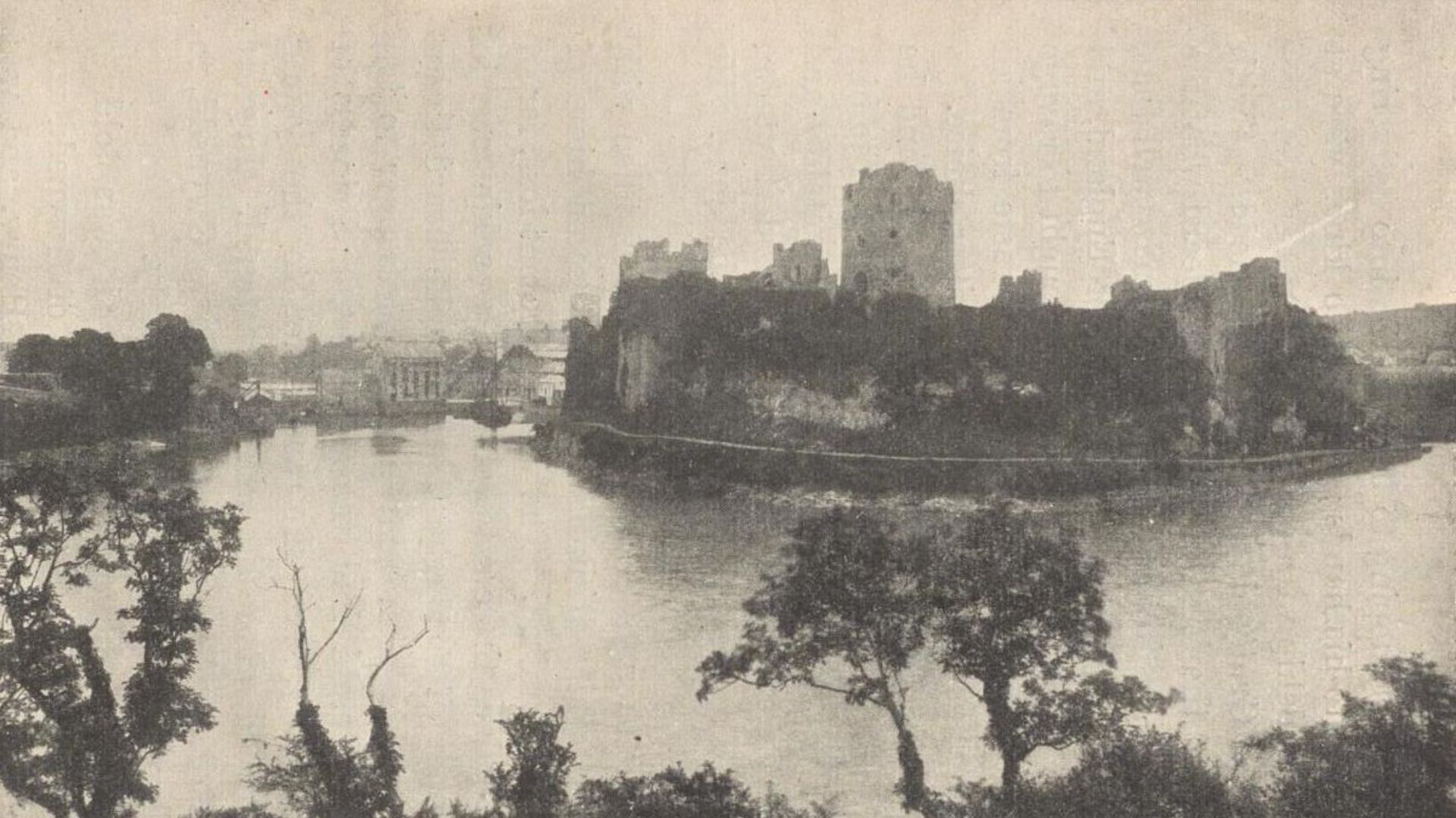 Illustrations and photographs of places and events in Welsh history from a childrens book called 'Flame Bearers of Welsh History'