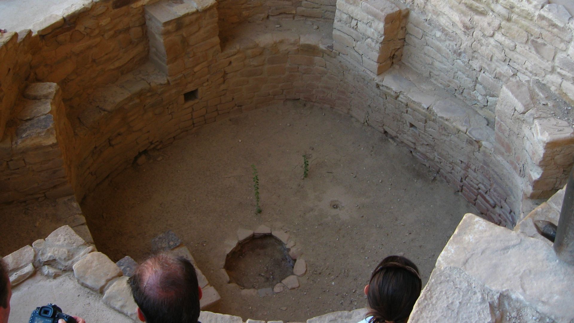 An impressive kiva at the third and final stop on the Cliff Palace tour. Cliff Palace is the largest cliff dwelling in North America. The Ancient Pueblo structure is located in Mesa Verde National Park, in the southwest corner of the U.S. state of Colorad