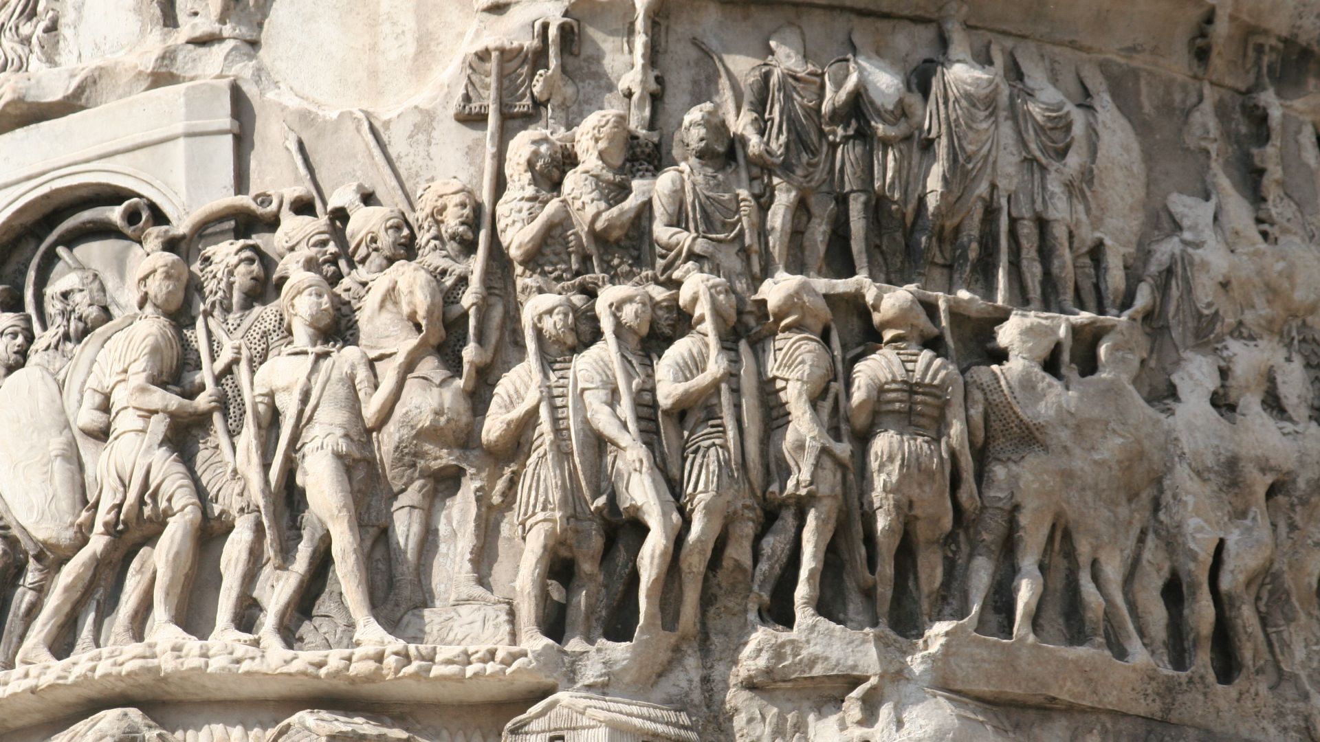 Detail from the Column of Marcus Aurelius in Rome.