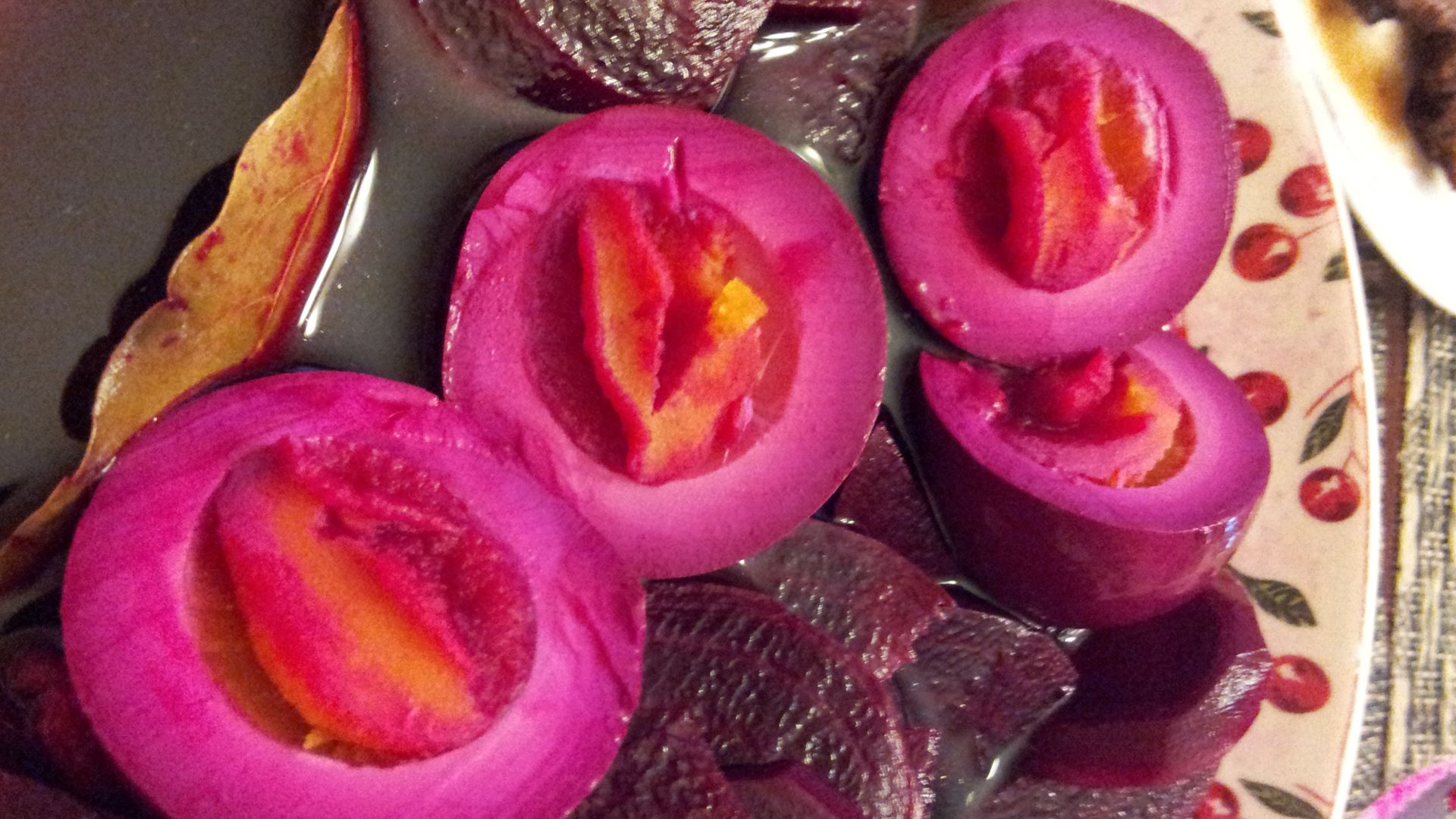 Pickled red beet and eggs