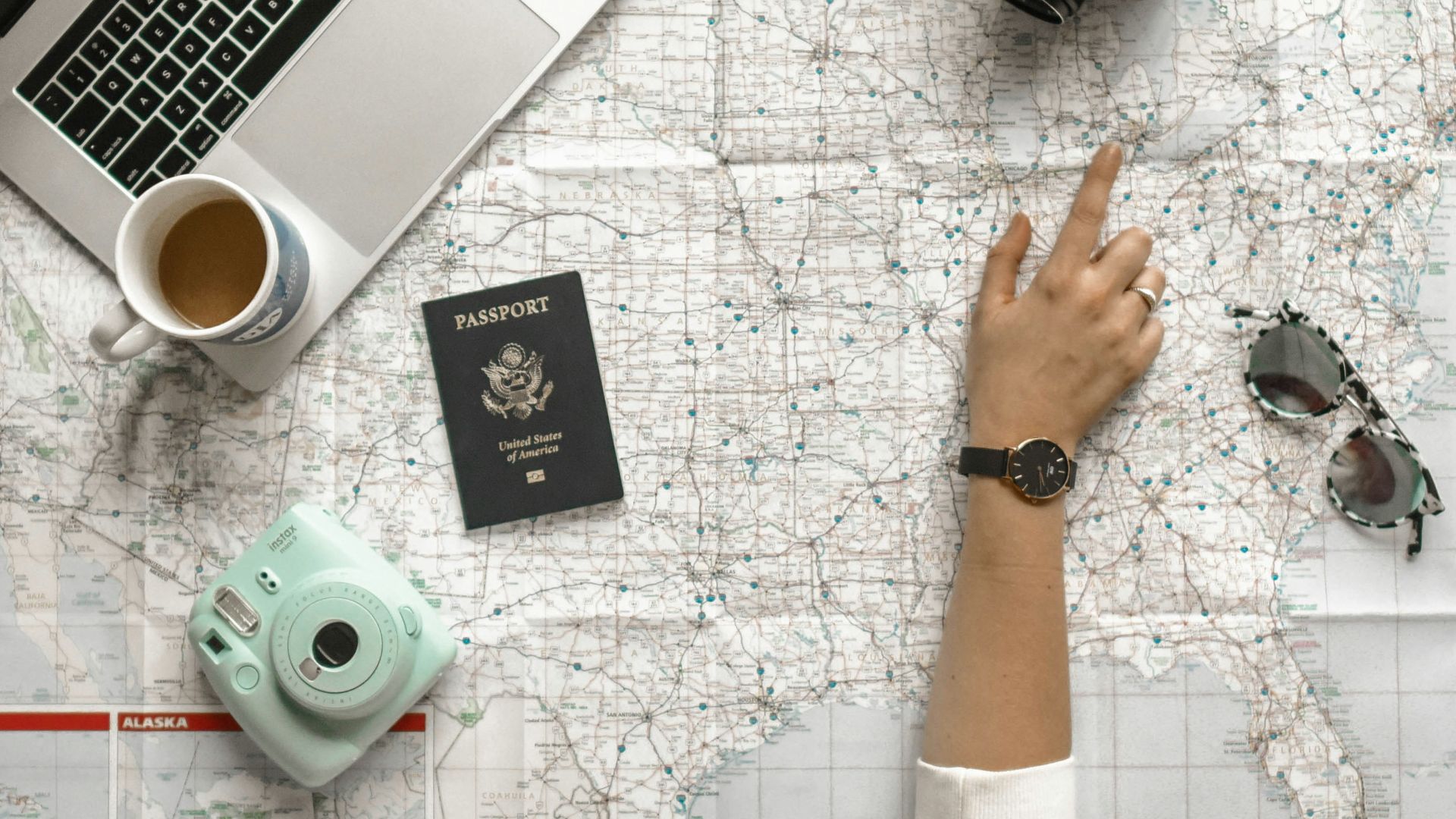 person pointing map