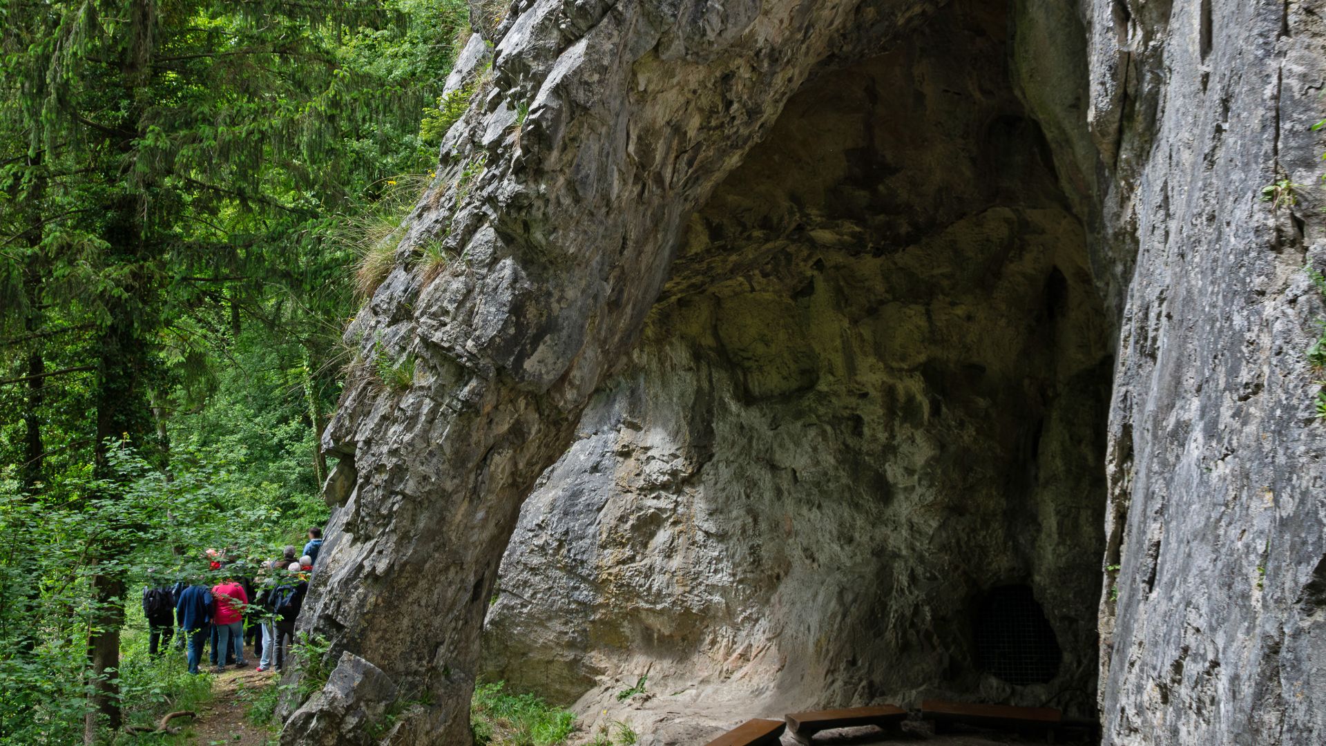 Die Grottes de Goyet bei Namur in Belgien.