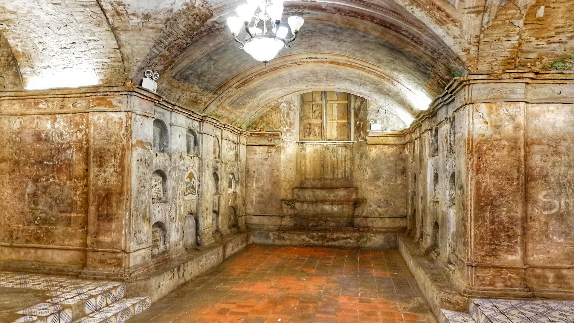 THE HISTORICAL NAGCARLAN UNDERGROUND CEMETERY. According to folk history, Padre Velloc also built the underground passage leading to five underground chapels where solitary masses are held. The underground passages were said to have continued all the way 