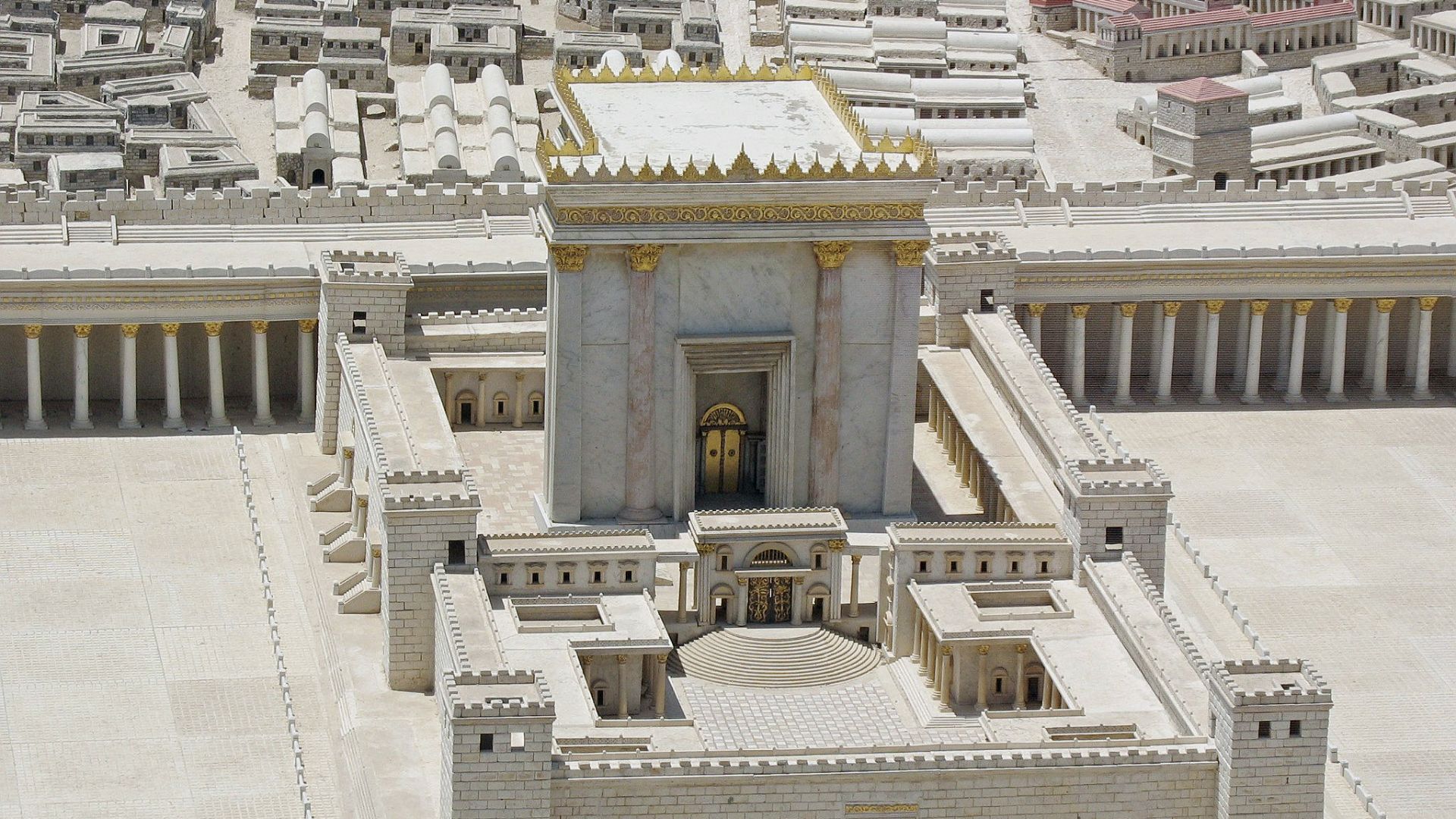 The Second Jewish Temple. Model in the Israel Museum.