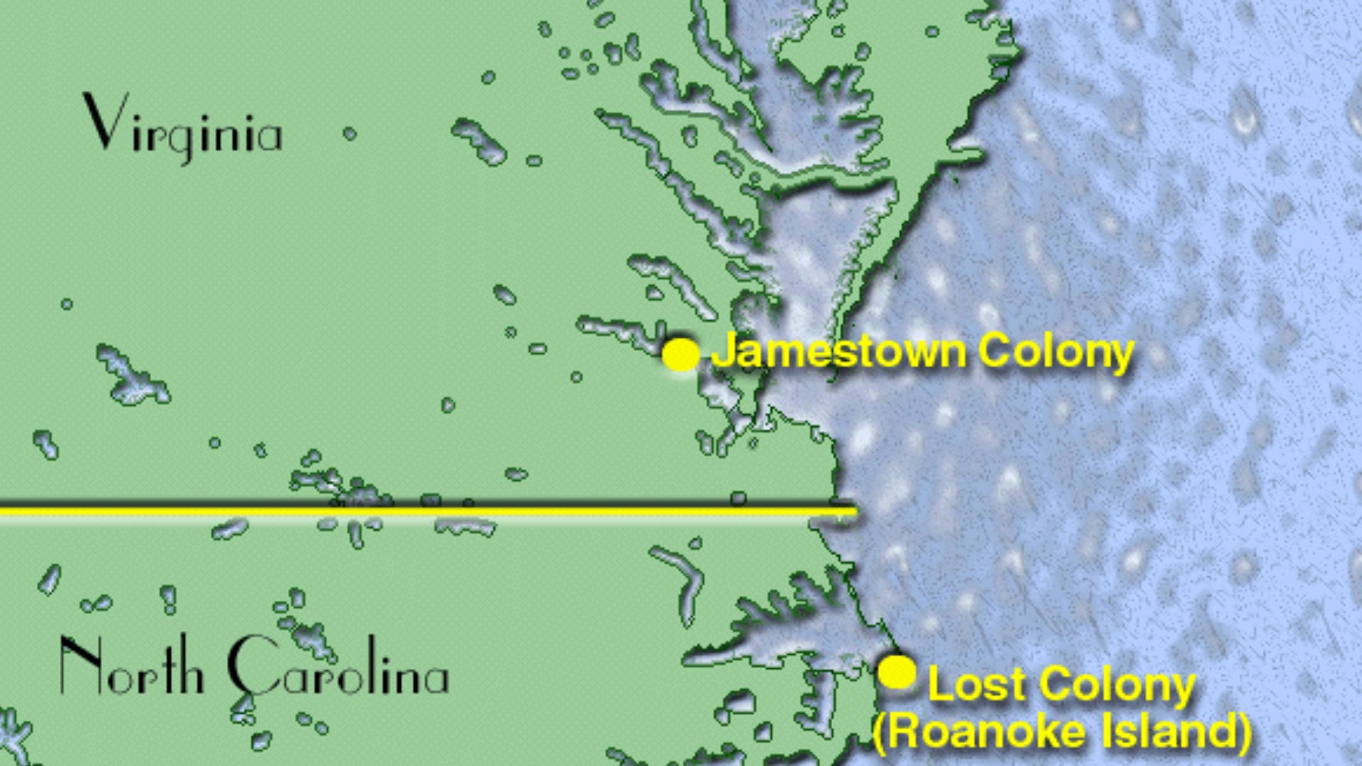 File:Map showing location of Jamestown and Roanoke Island Colonies.PNG