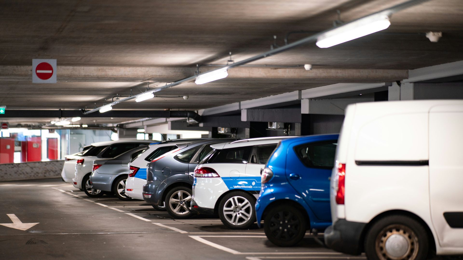 cars parked in parking lot