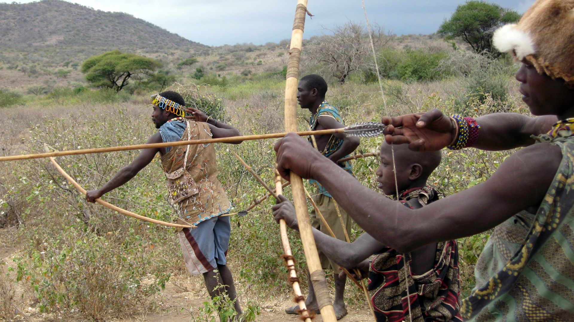 Hadza archery, Lake Eyasi, Tanzania