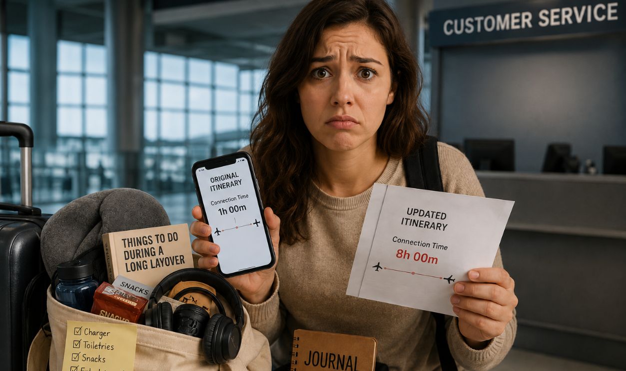 Long layover frustration at airport
