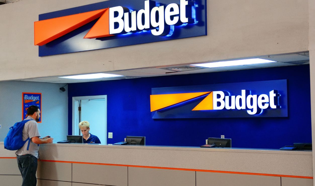 ST THOMAS, VIRGIN ISLANDS - JAN 7: Car rental company counter at airport on January 7, 2013 in St Thomas, Virgin Islands. Cyril E. King Airport is the busiest in the United States Virgin Islands