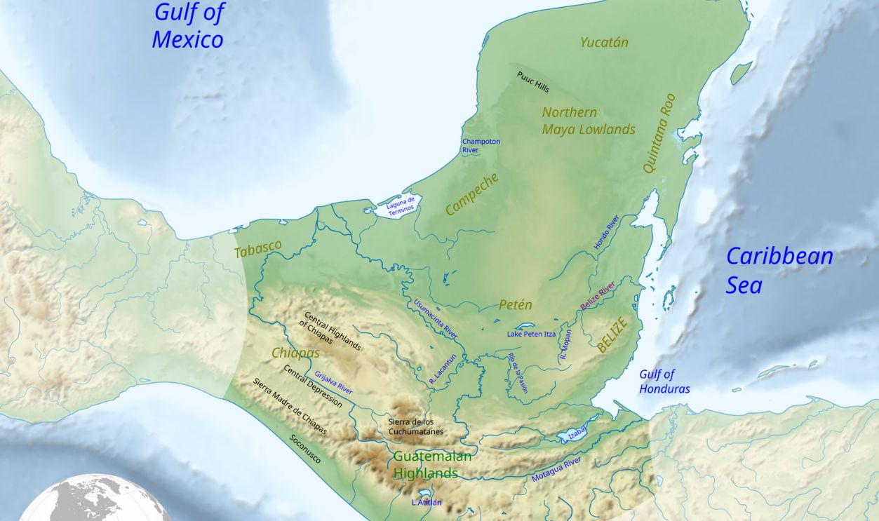Map of the Maya civilization