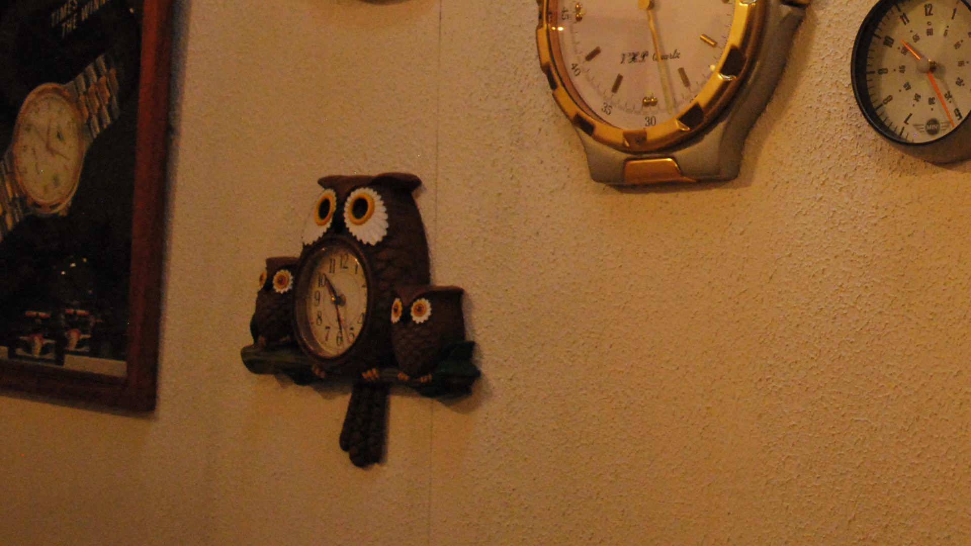 Wall clocks on display at the Clock Museum in Zacatlán, Puebla, Mexico