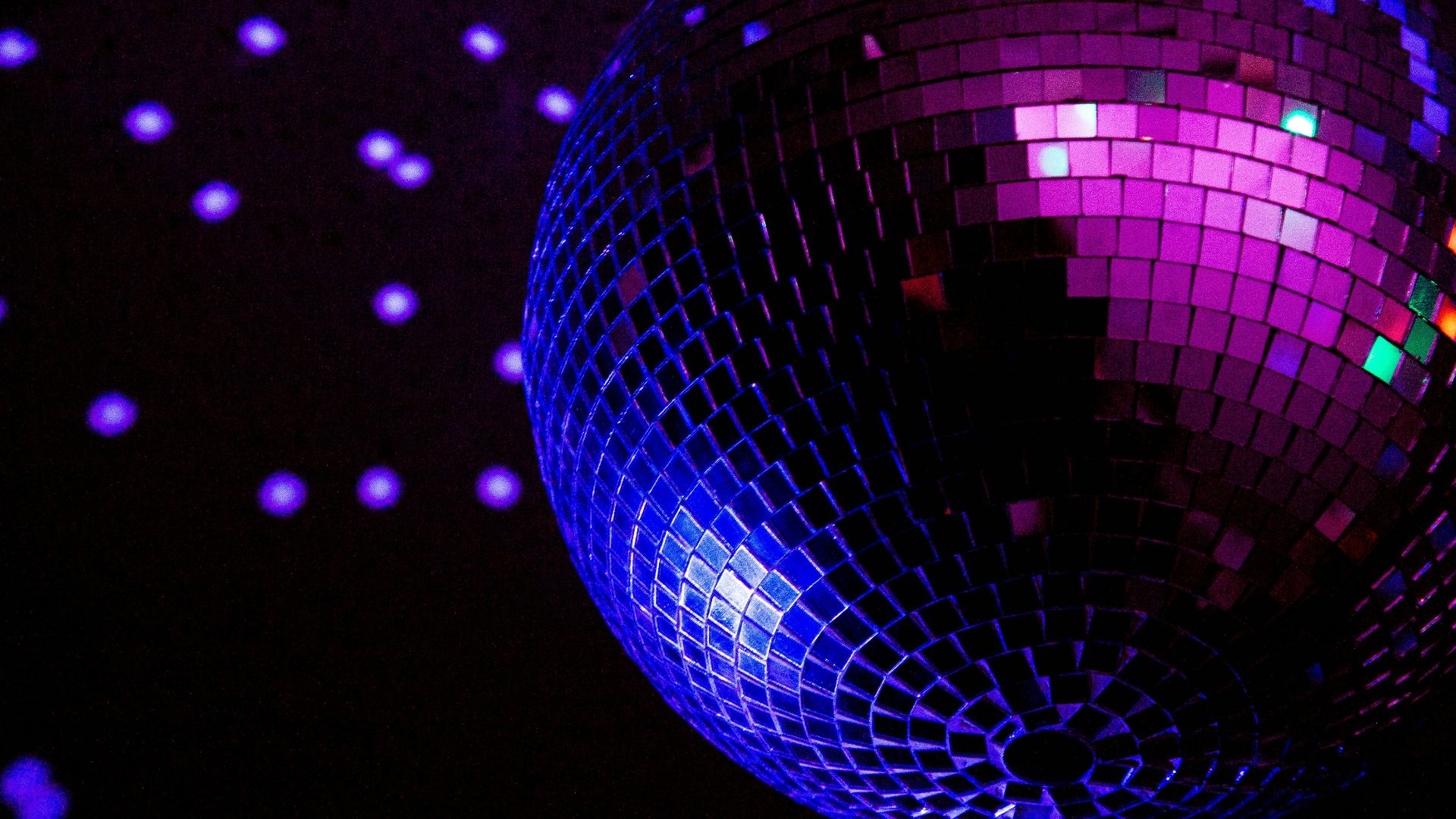 purple and blue ball with light